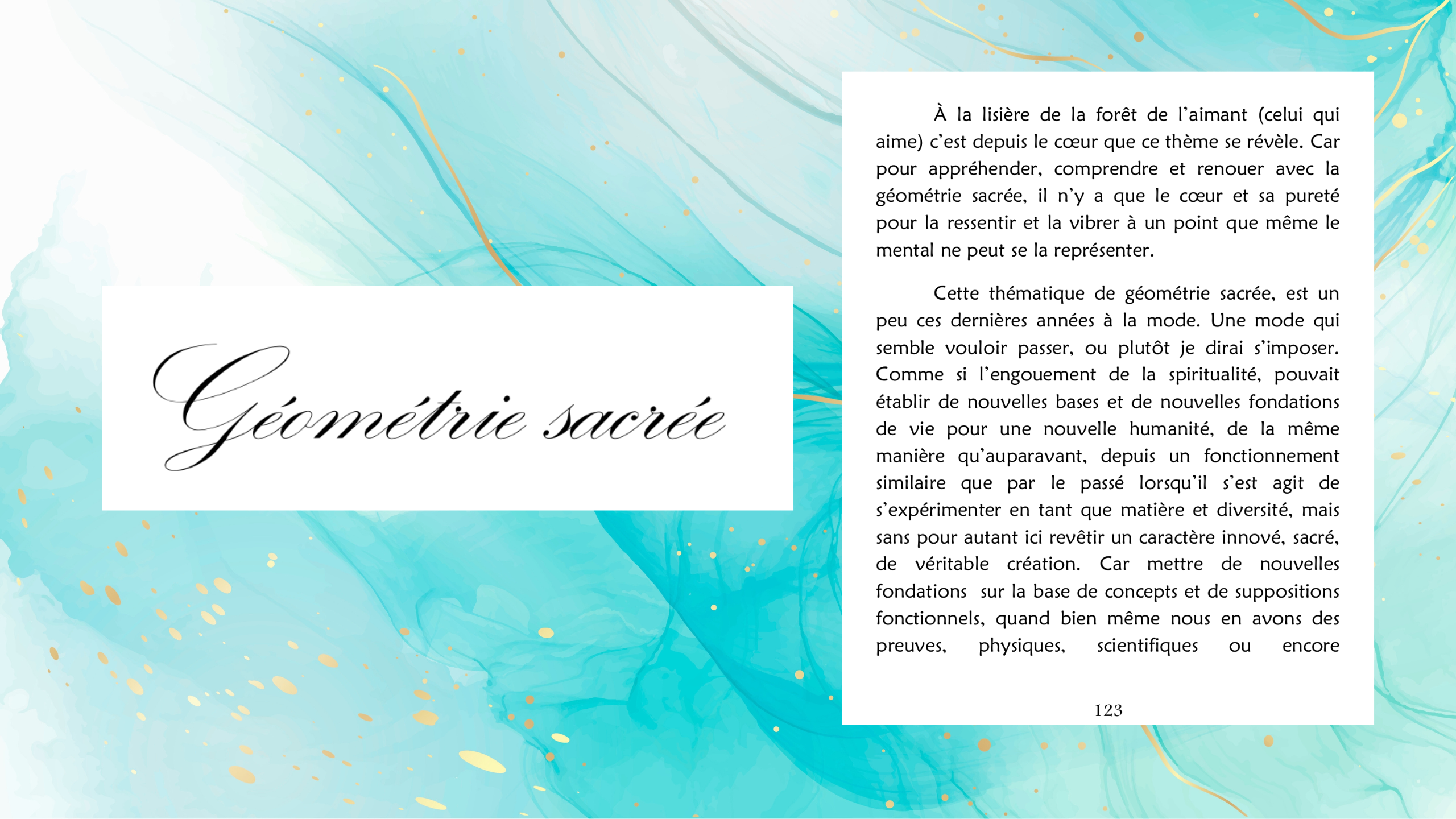 Le Livre IDENTITE, La conscience du retour à l'origin'all