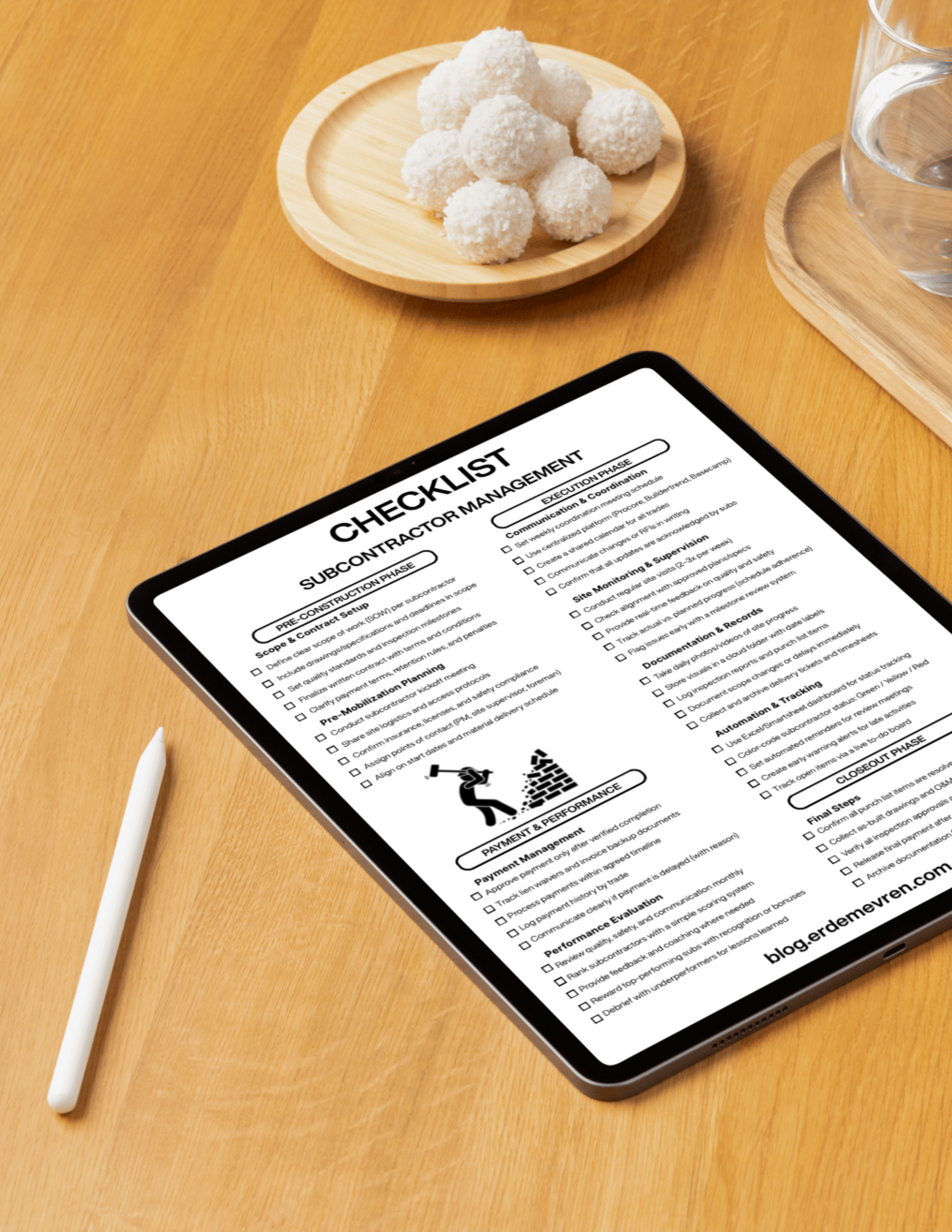 Checklist - Subcontractor Management 