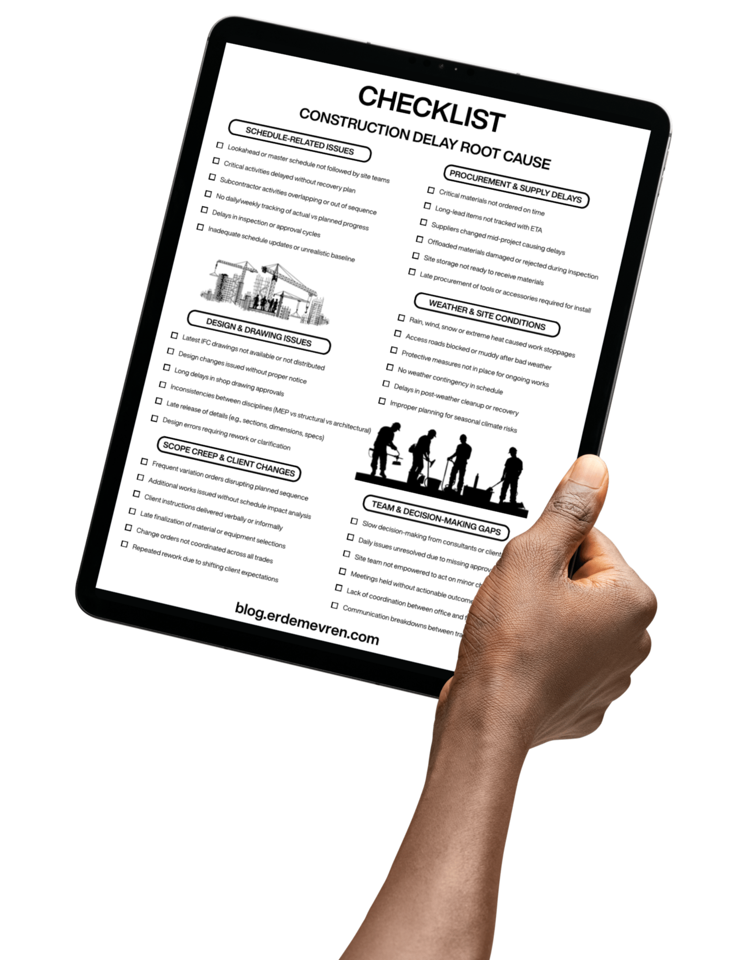 Checklist - Construction Delay Root Cause