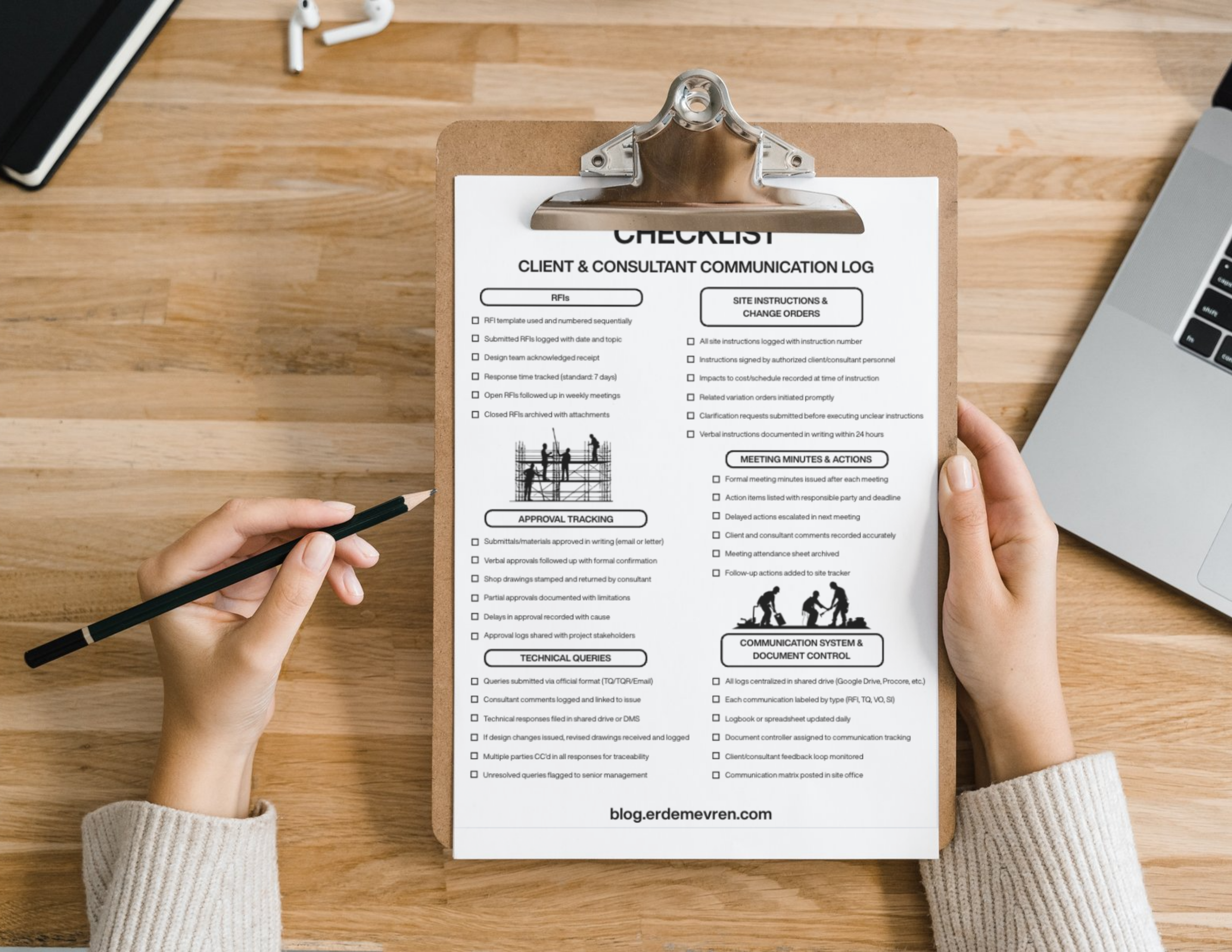 Checklist – Client & Consultant Communication Log