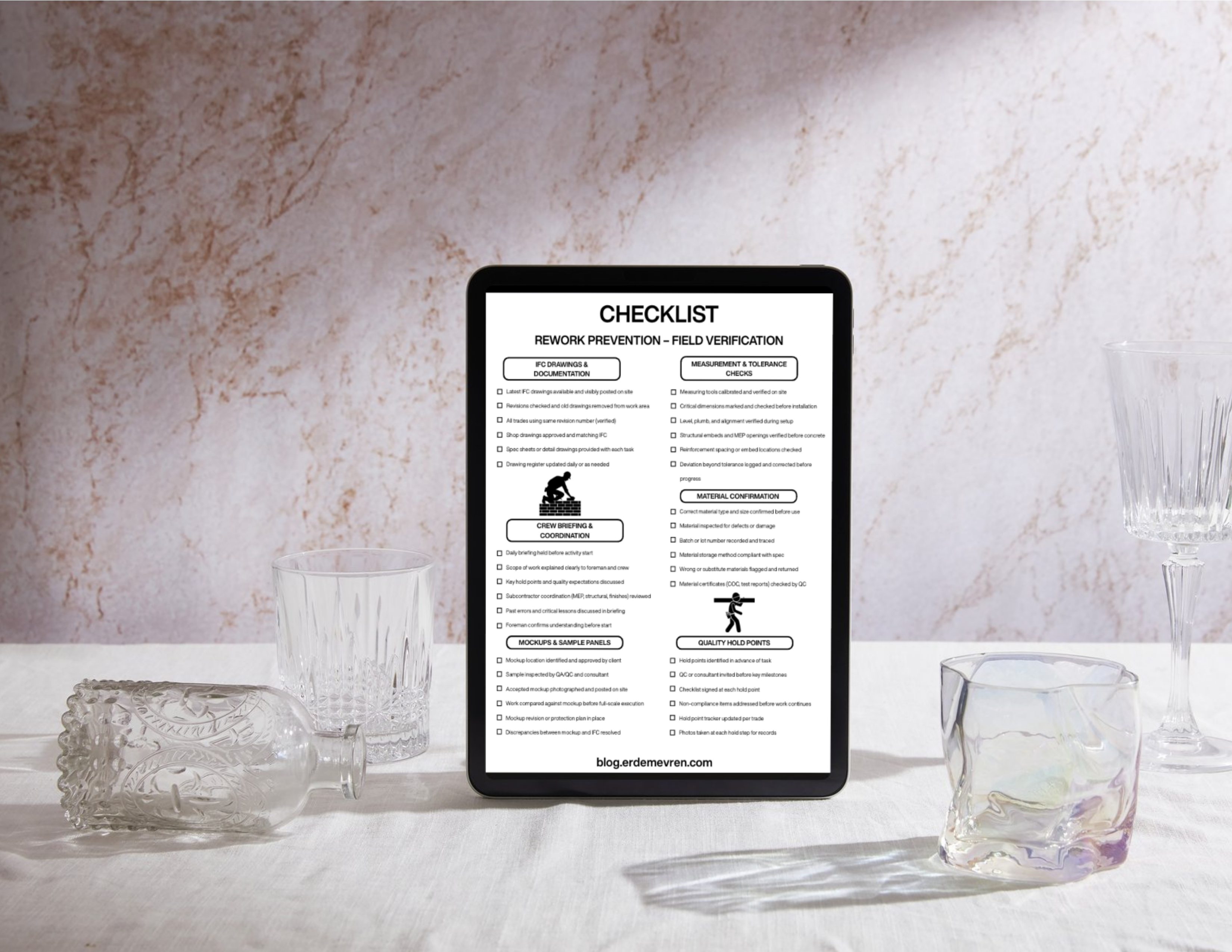 Checklist – Rework Prevention: Field Verification
