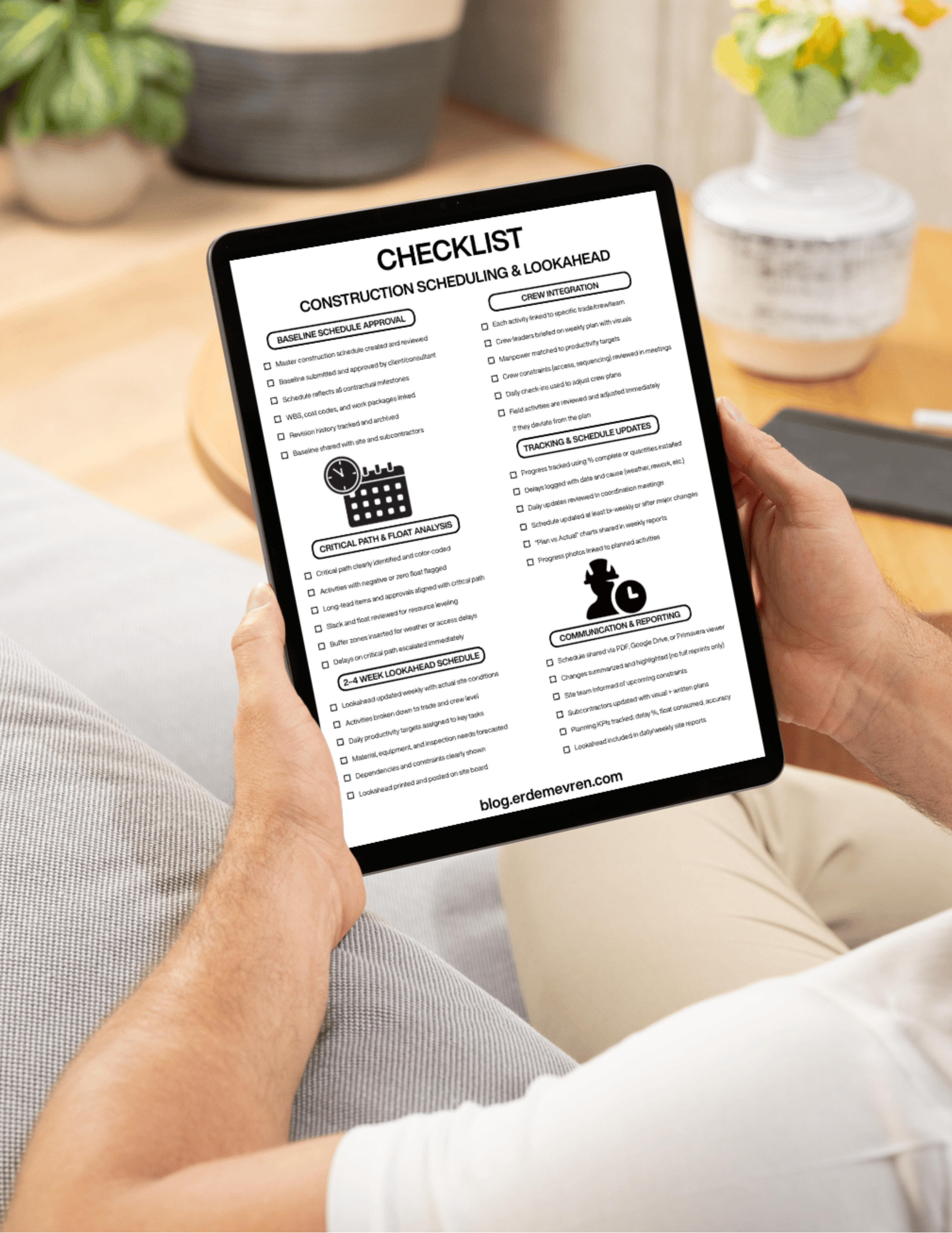 Checklist – Construction Scheduling & Lookahead