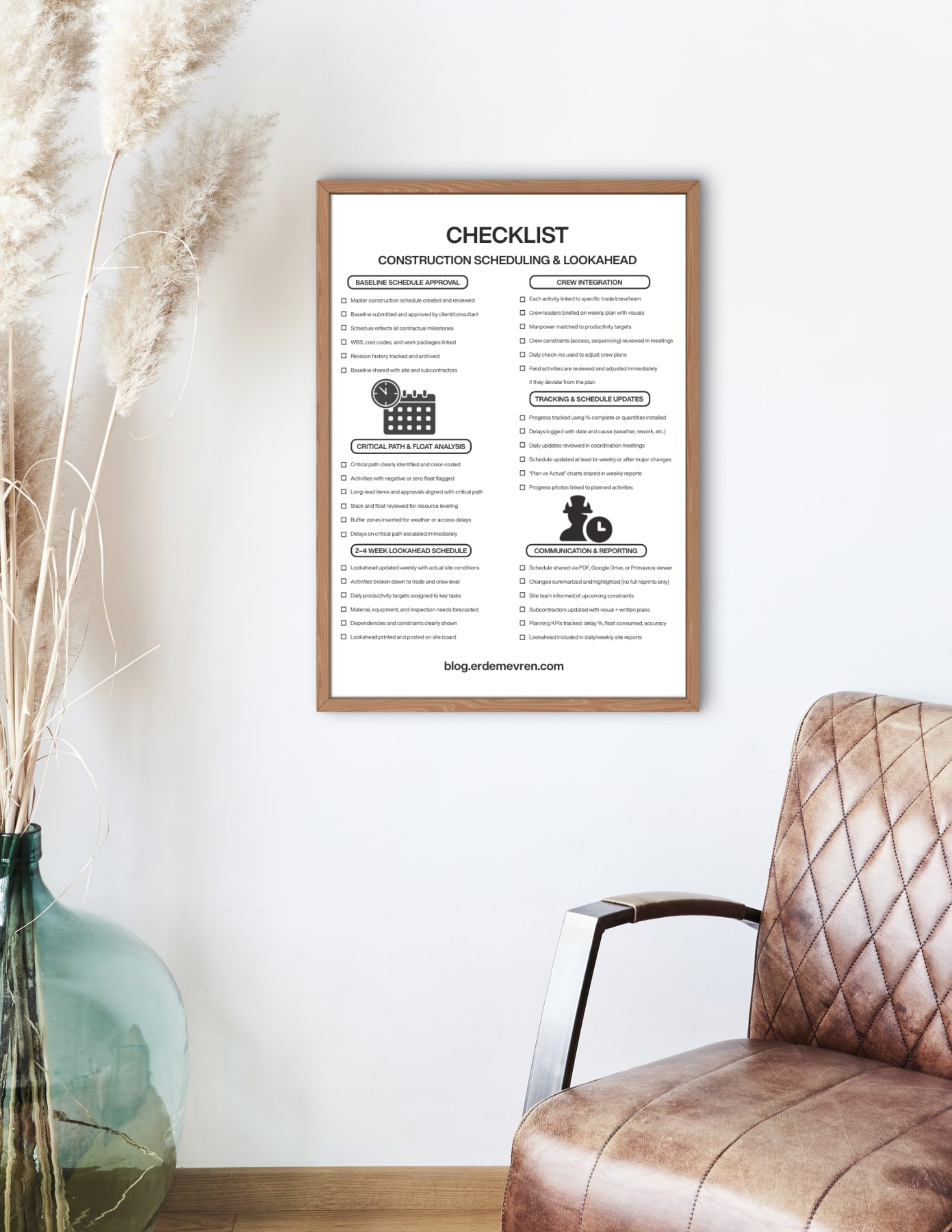 Checklist – Construction Scheduling & Lookahead