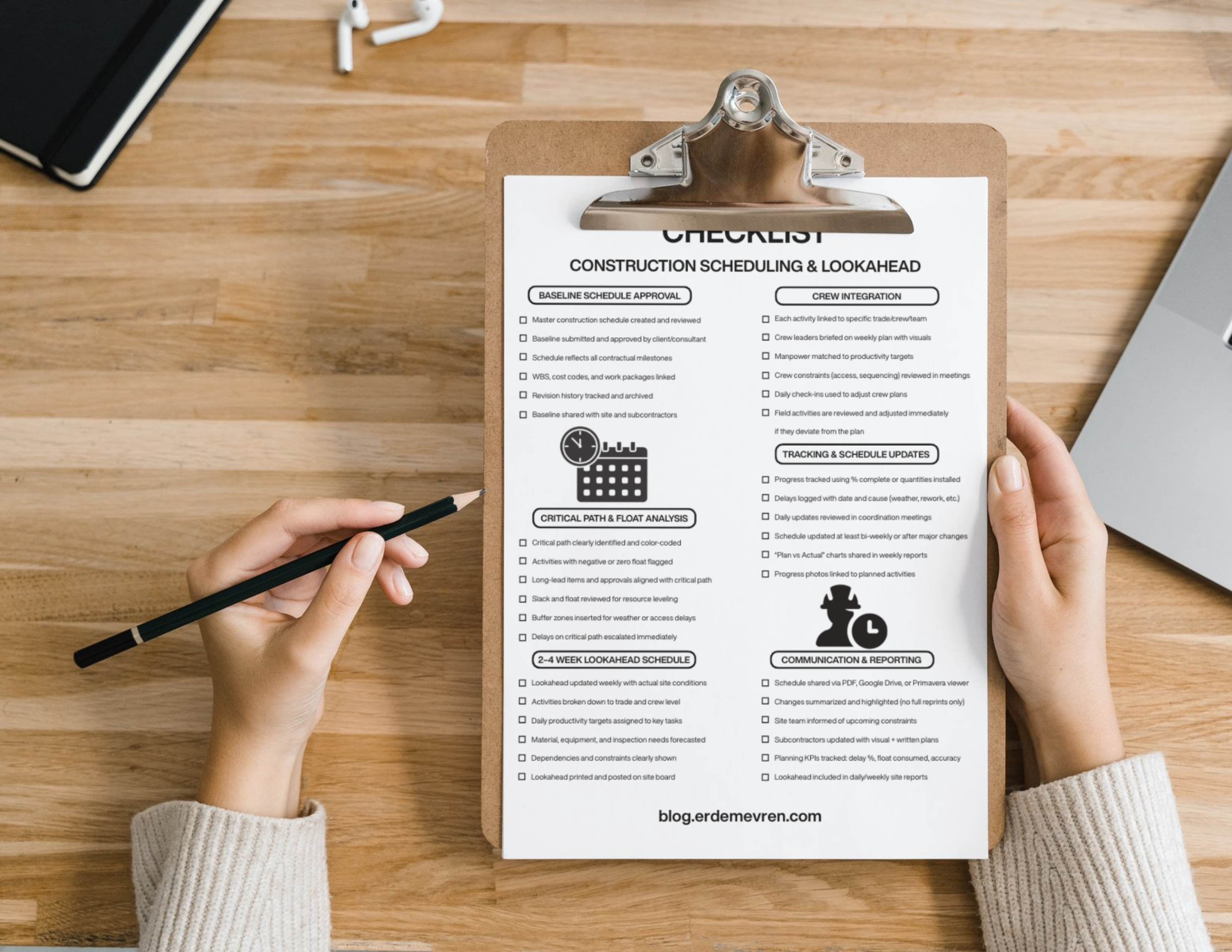 Checklist – Construction Scheduling & Lookahead