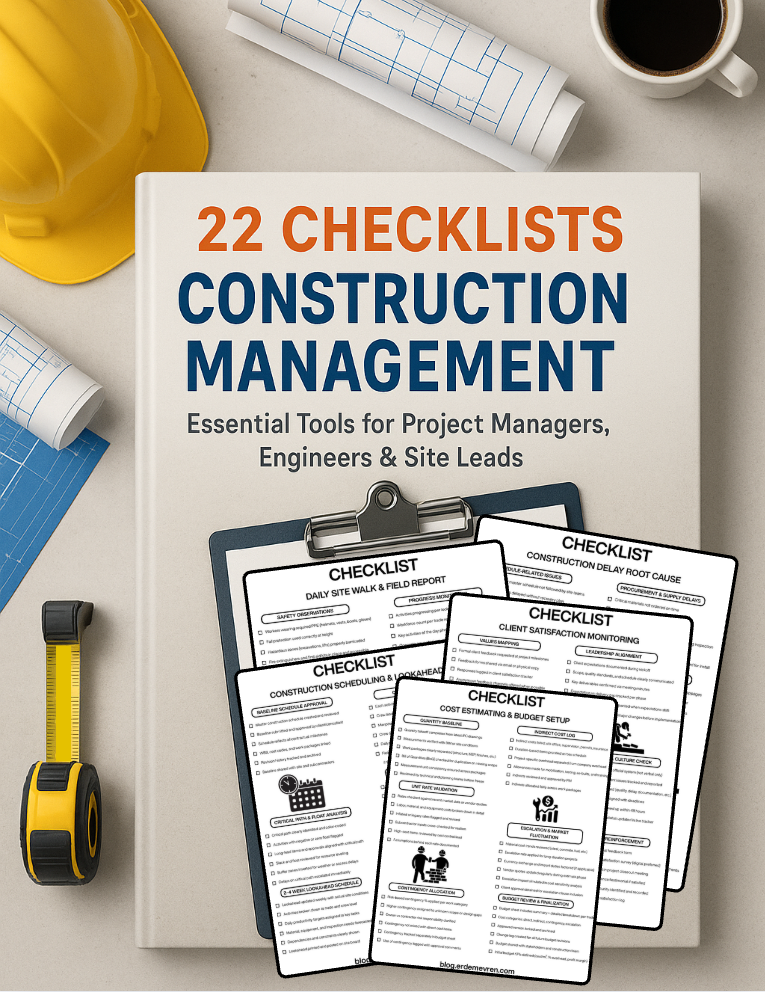 22 Construction Management Checklists – Complete Bundle