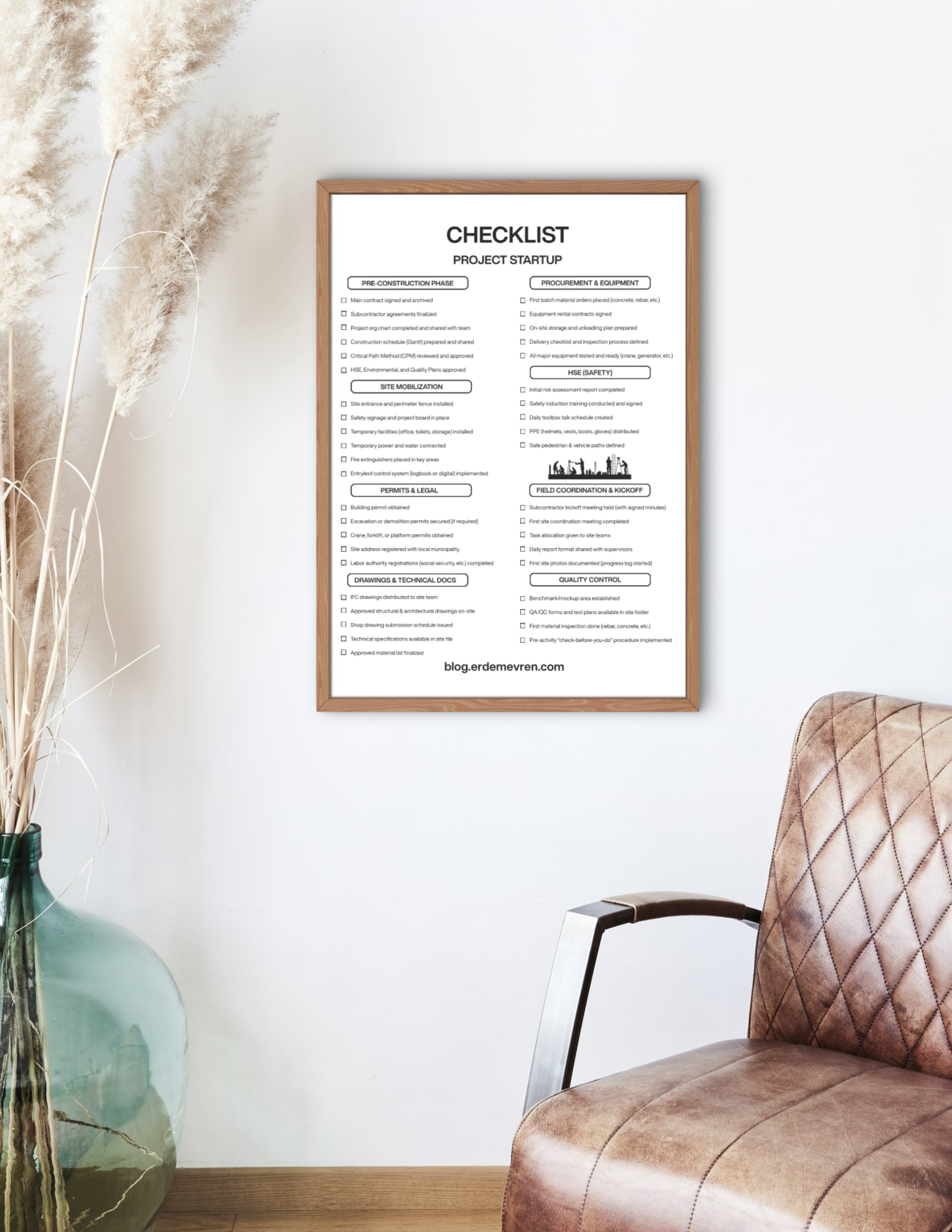 22 Construction Management Checklists – Complete Bundle
