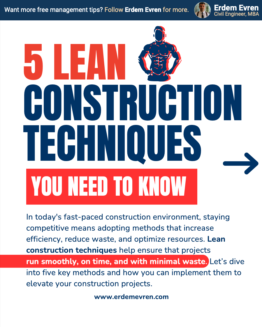 5 Lean Construction Techniques You Need to Know