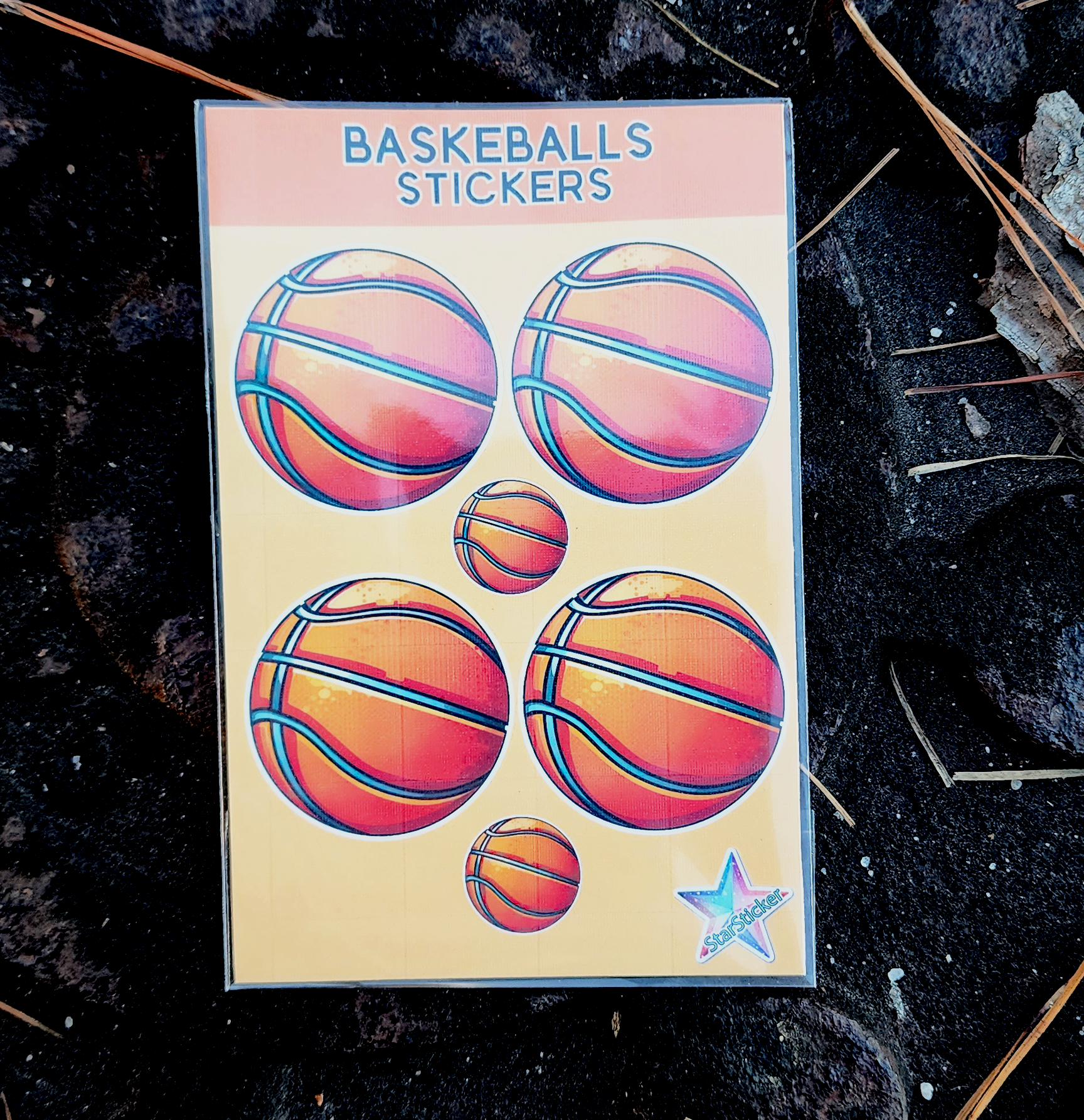 Basketballs Sticker Sheet