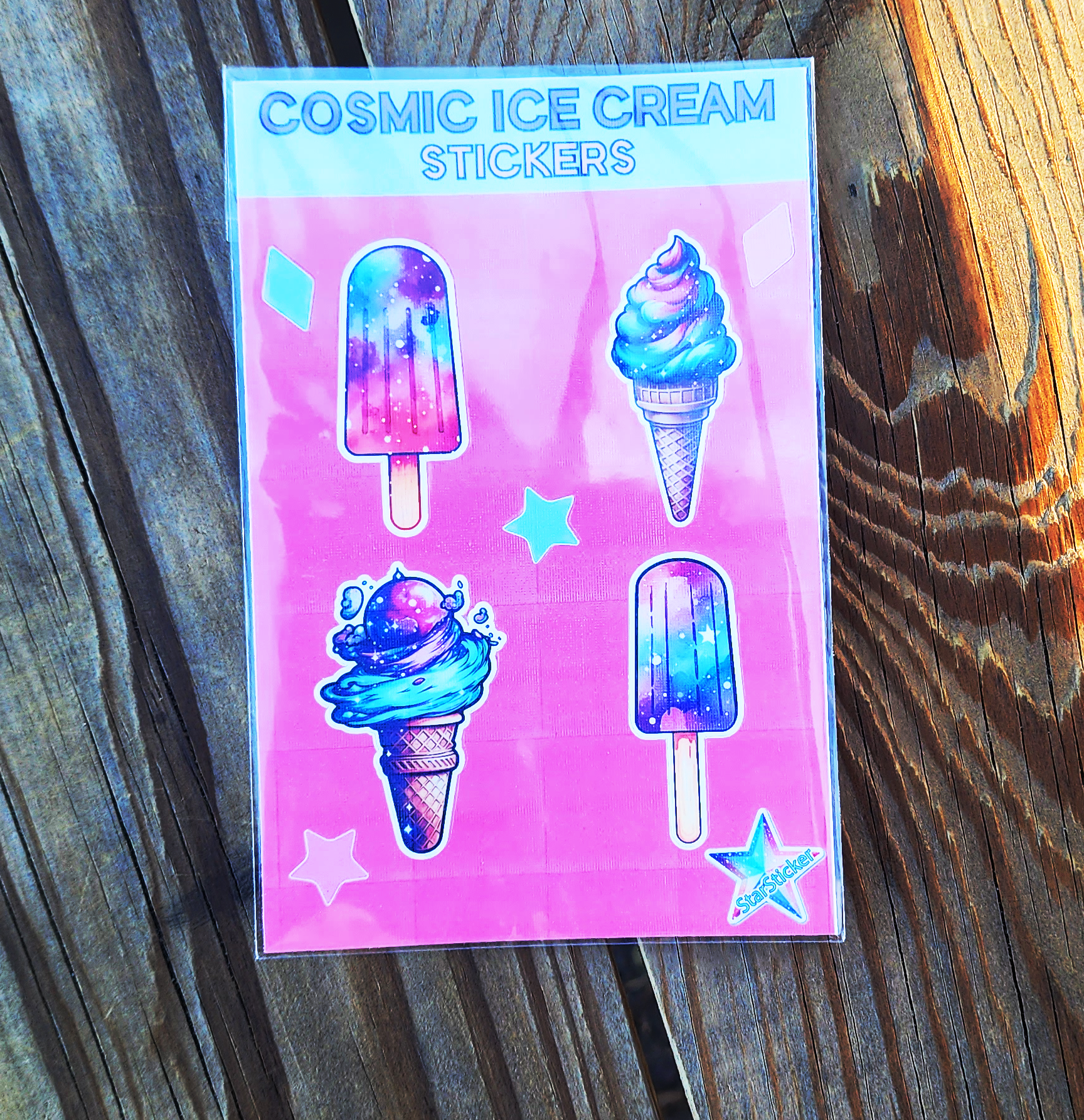 Cosmic Ice Cream Sticker Sheet