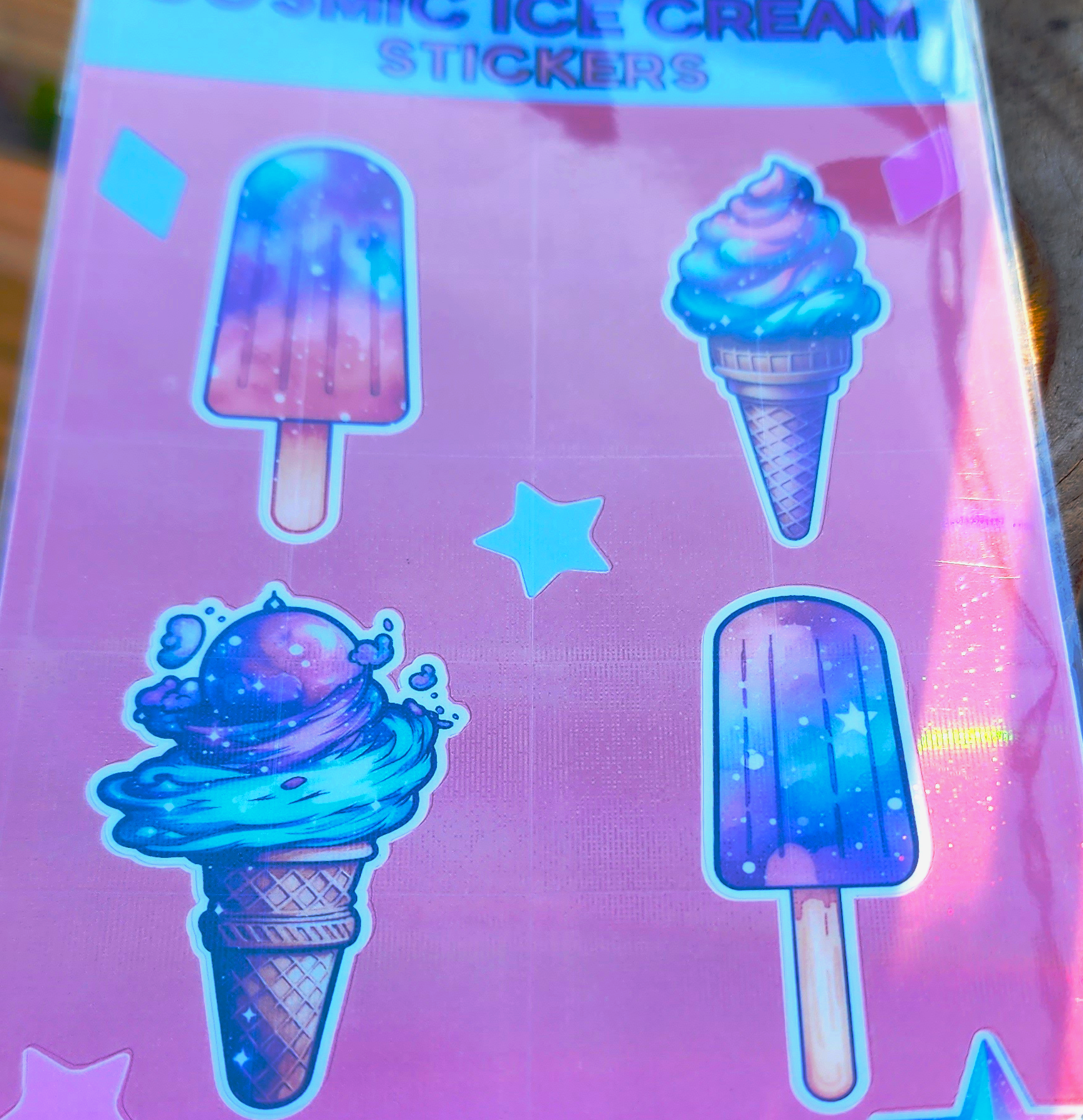 Cosmic Ice Cream Sticker Sheet