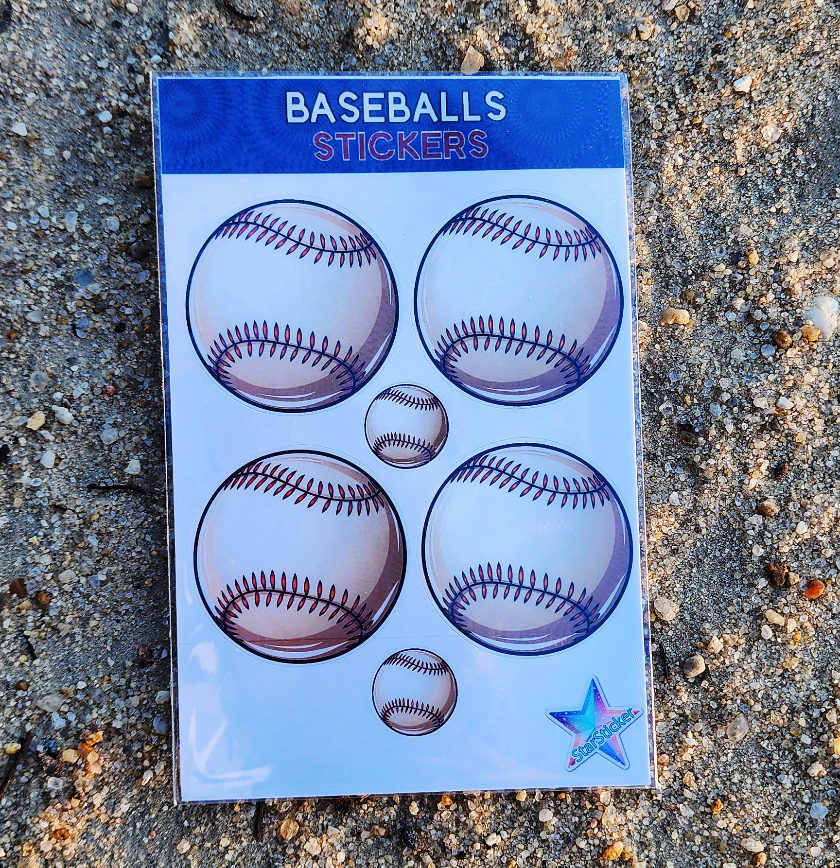 Baseballs Sticker Sheet