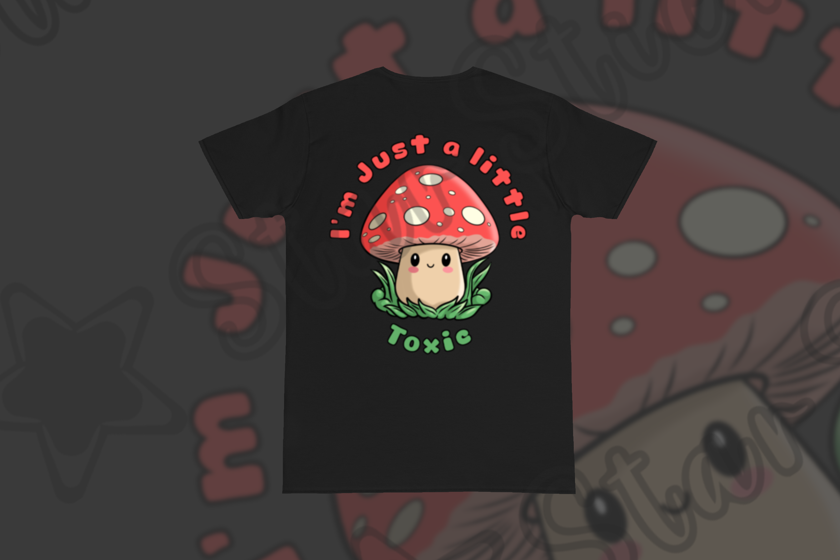 Red Mushroom Graphic T-Shirt | I'm just a little toxic