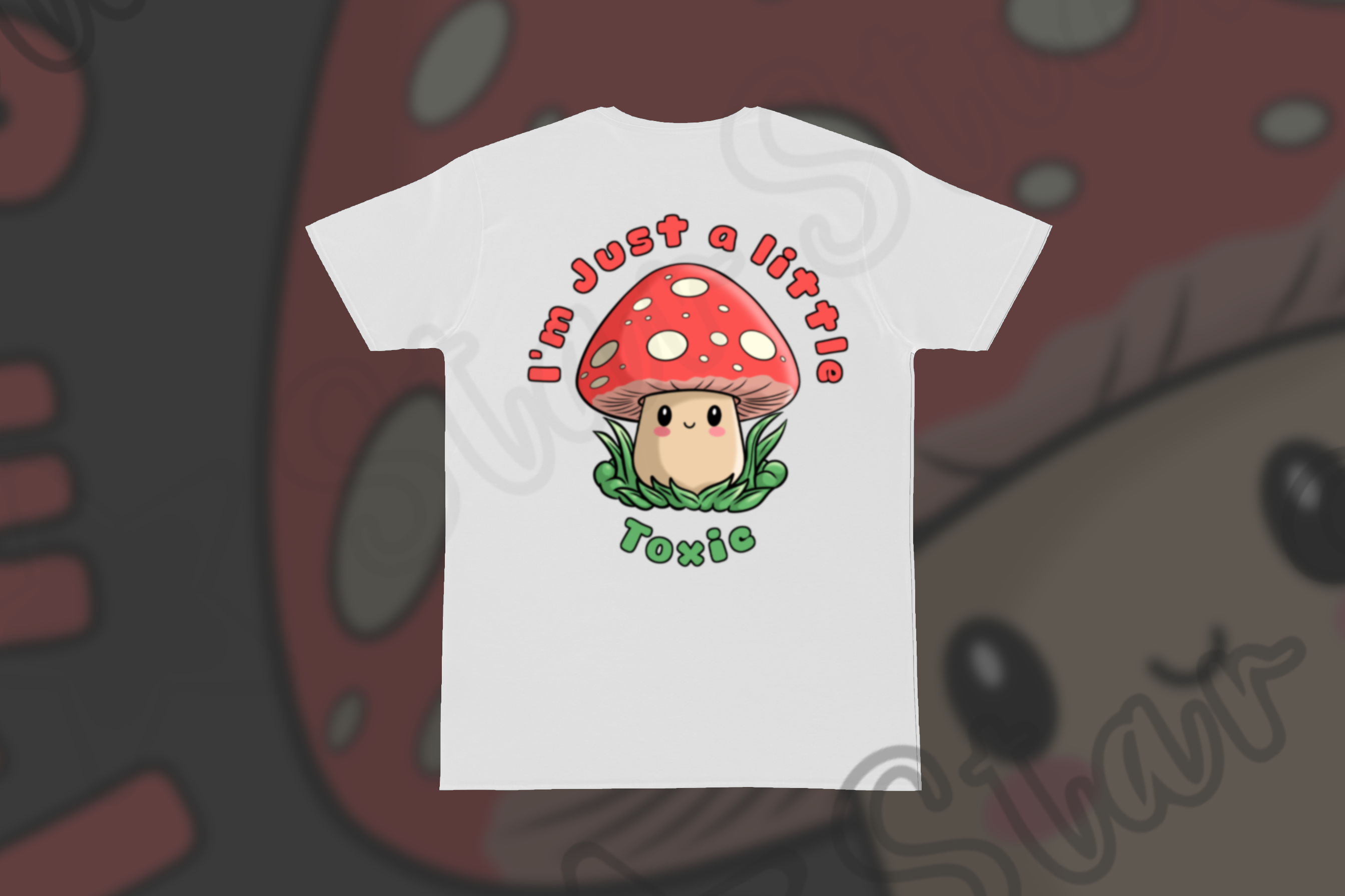 Red Mushroom Graphic T-Shirt | I'm just a little toxic