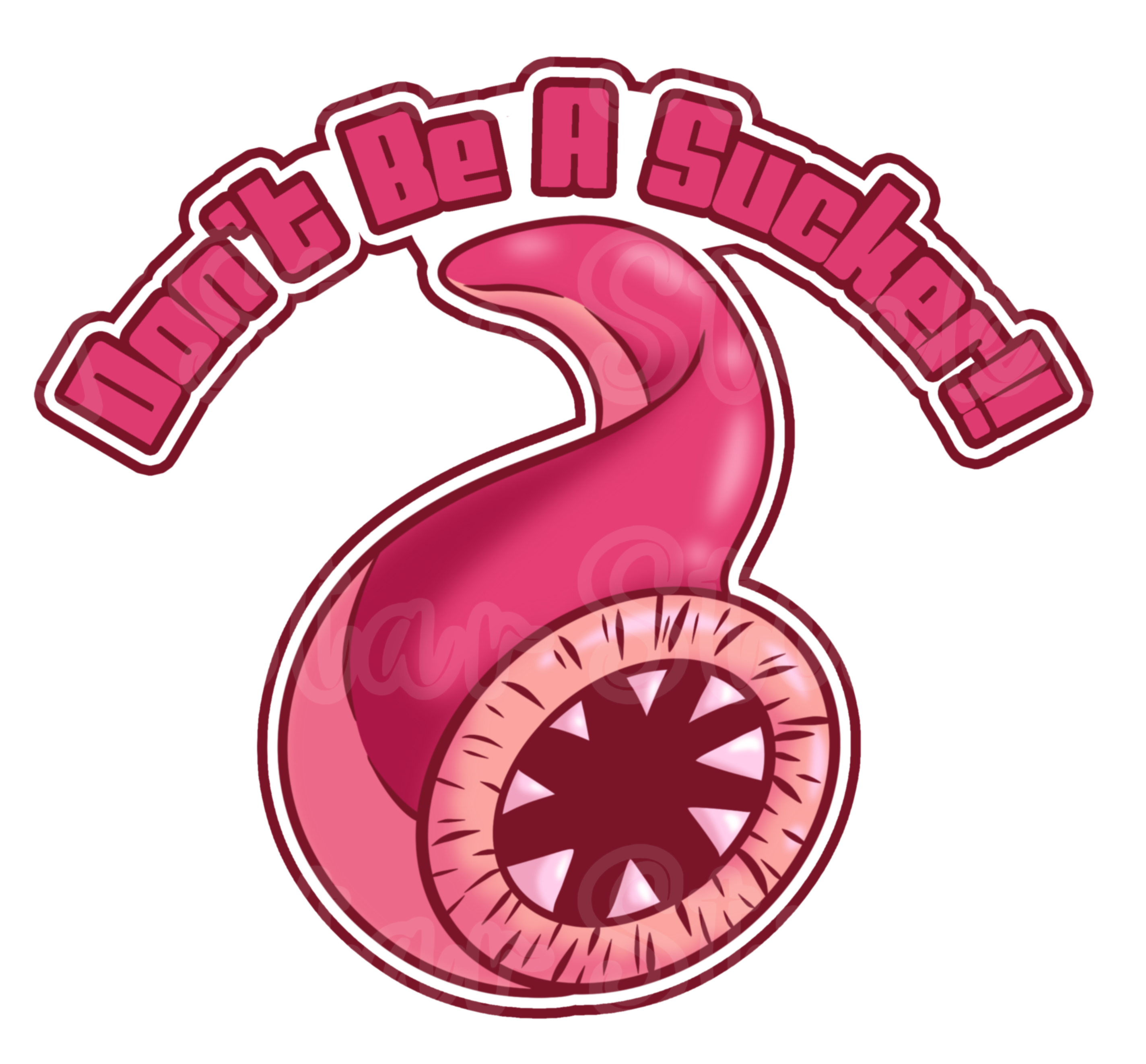 Don't Be A Sucker Sticker Leech!