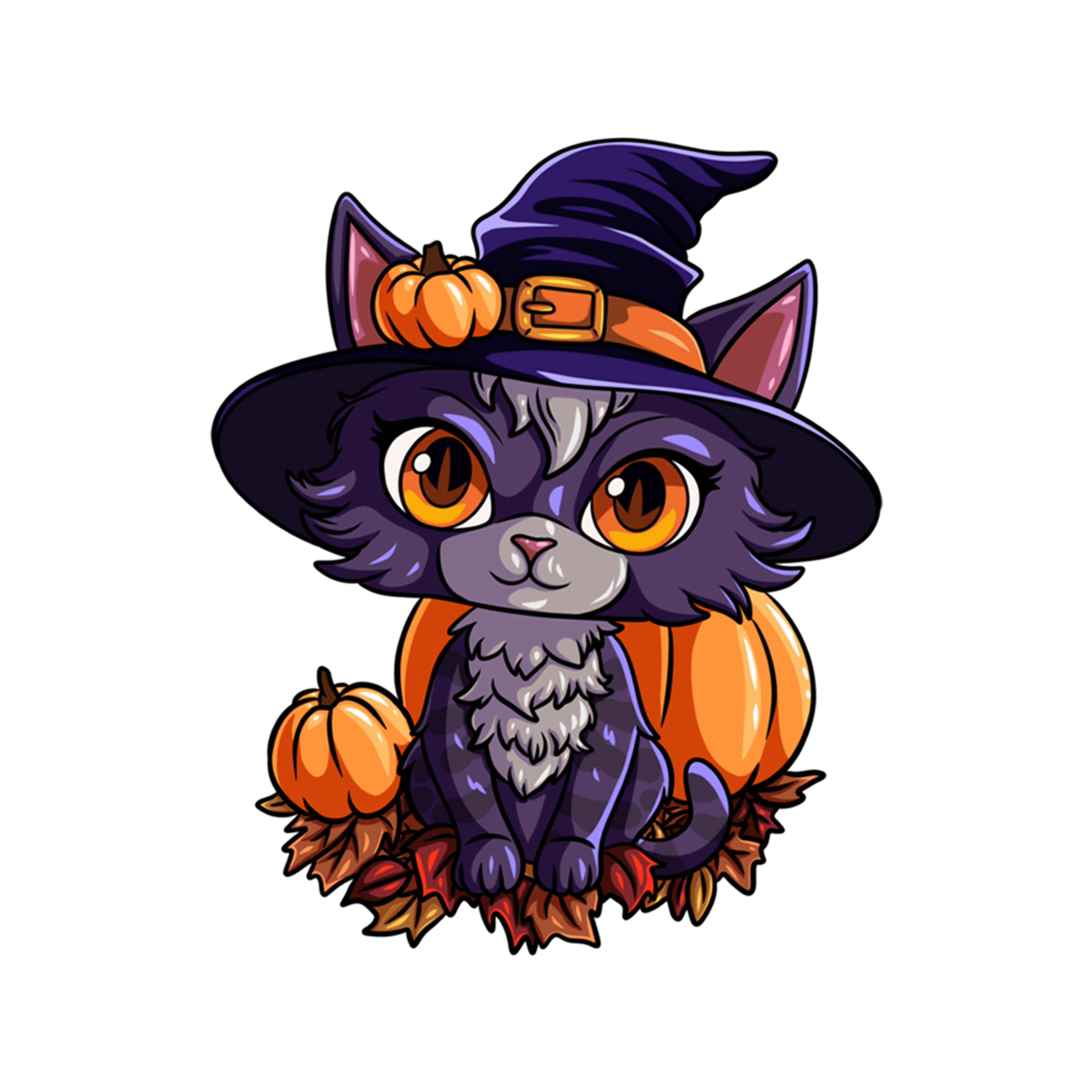 Halloween Cat Sticker
