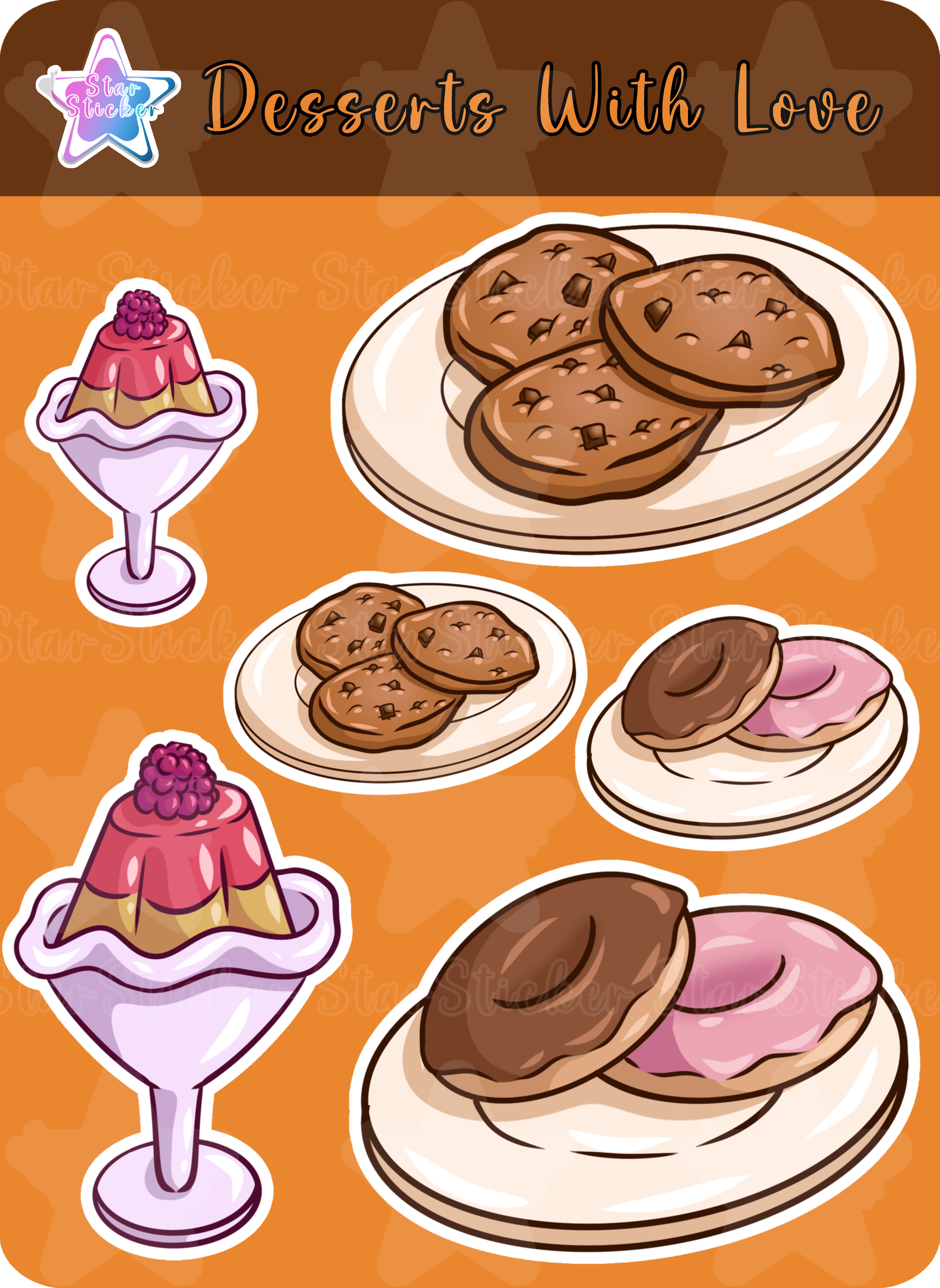 Desserts With Love Sticker Collection