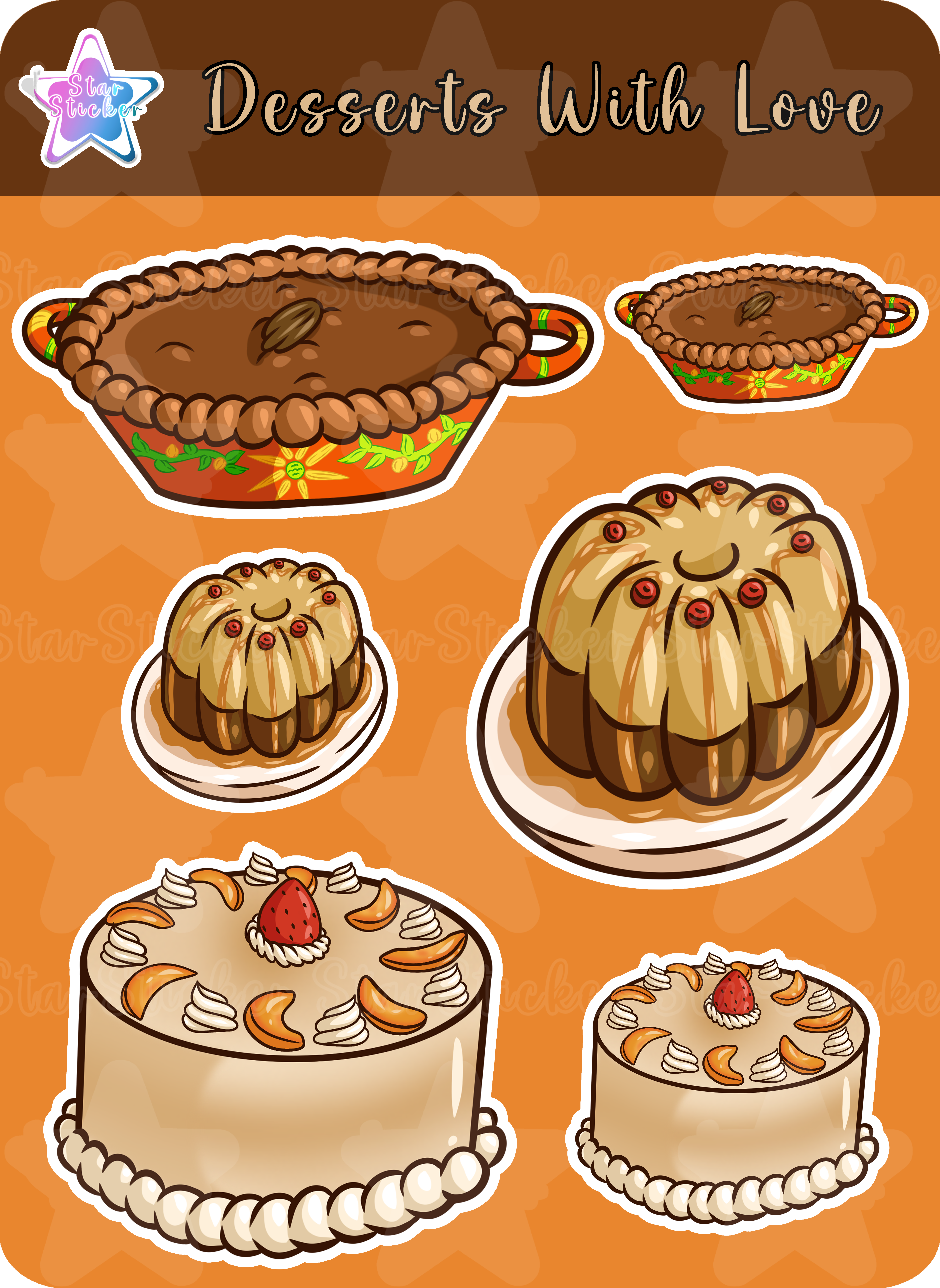 Desserts With Love Sticker Collection