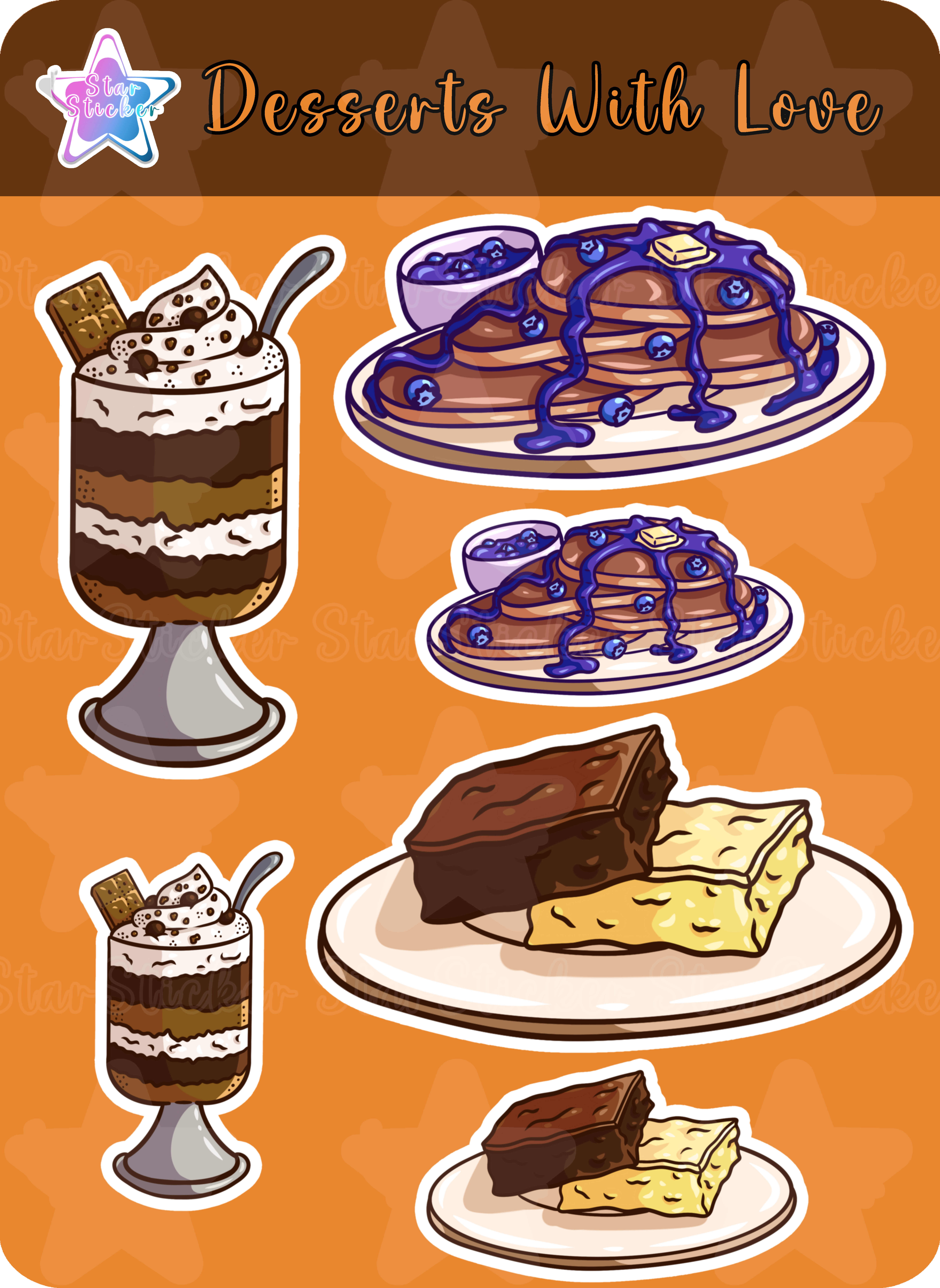 Desserts With Love Sticker Collection