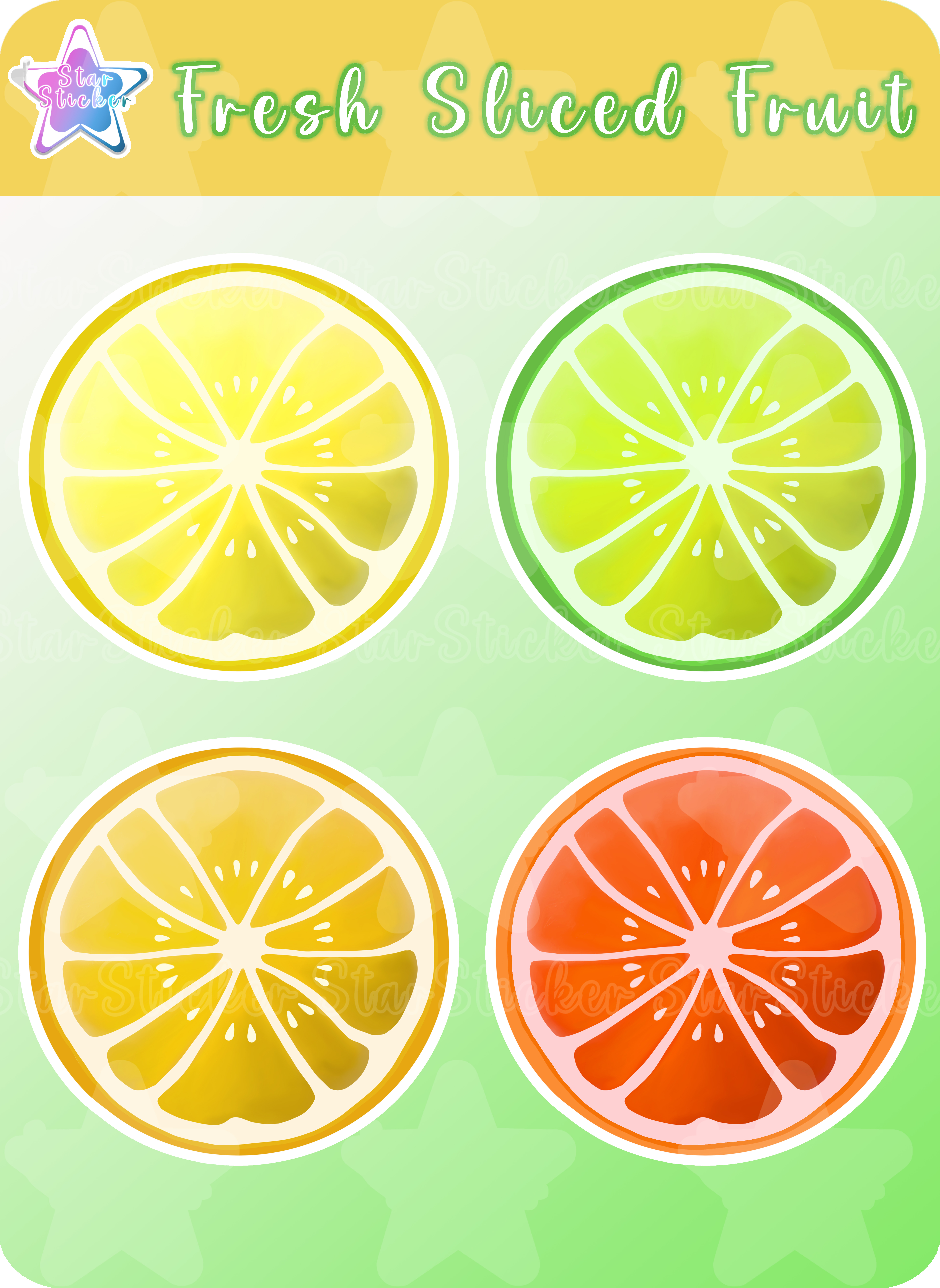 Slice Fruit Sticker