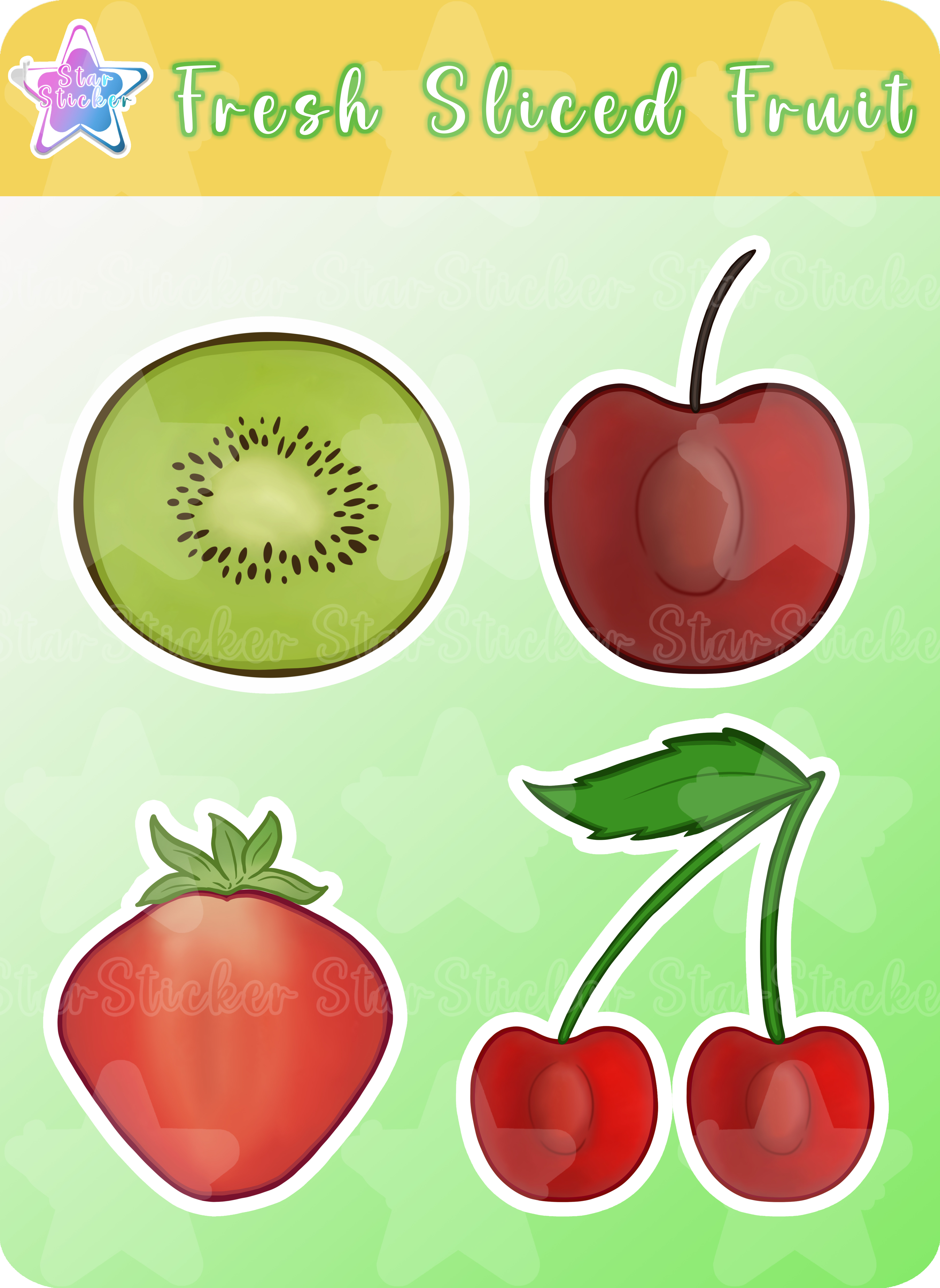 Slice Fruit Sticker