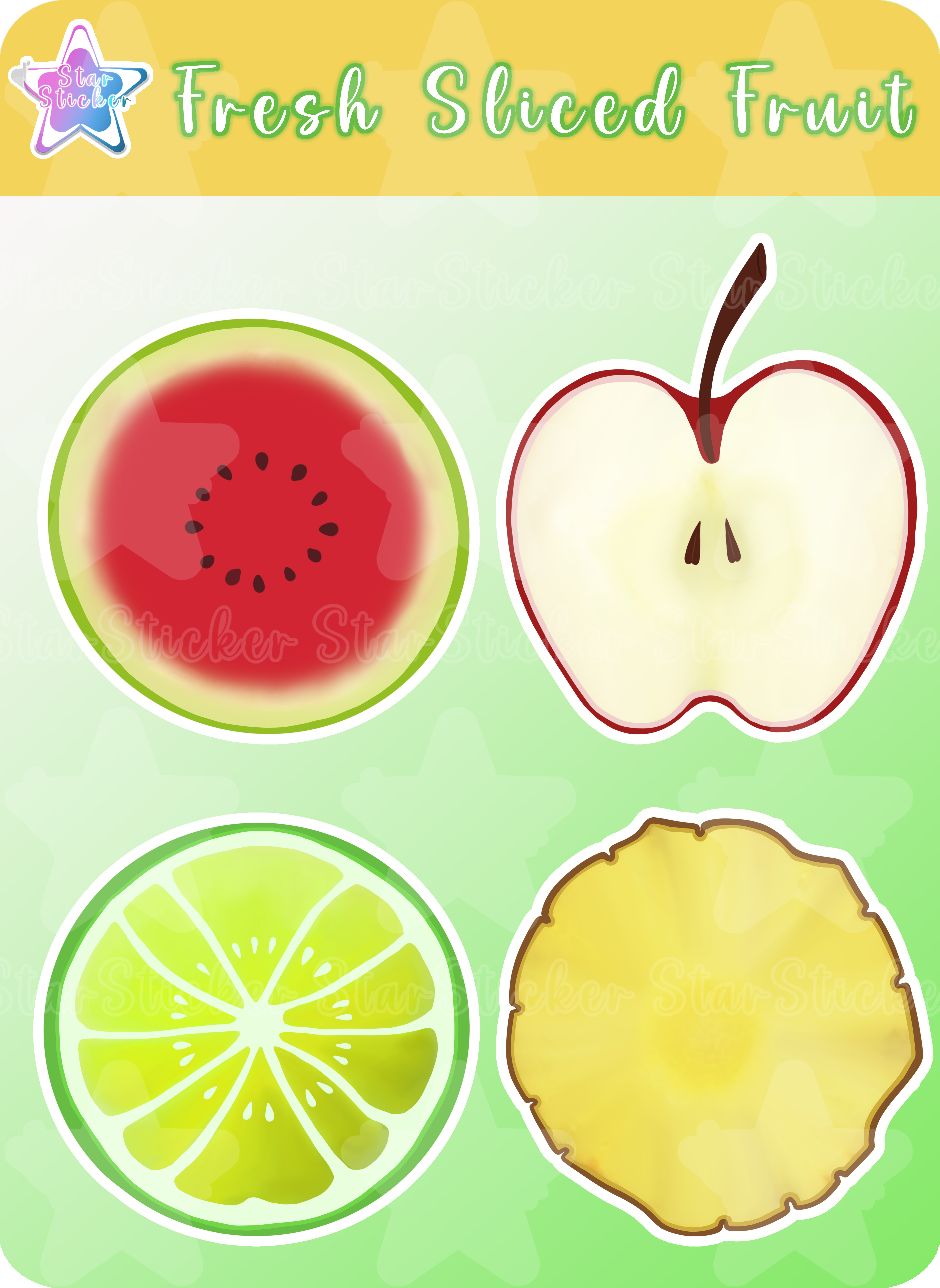 Slice Fruit Sticker