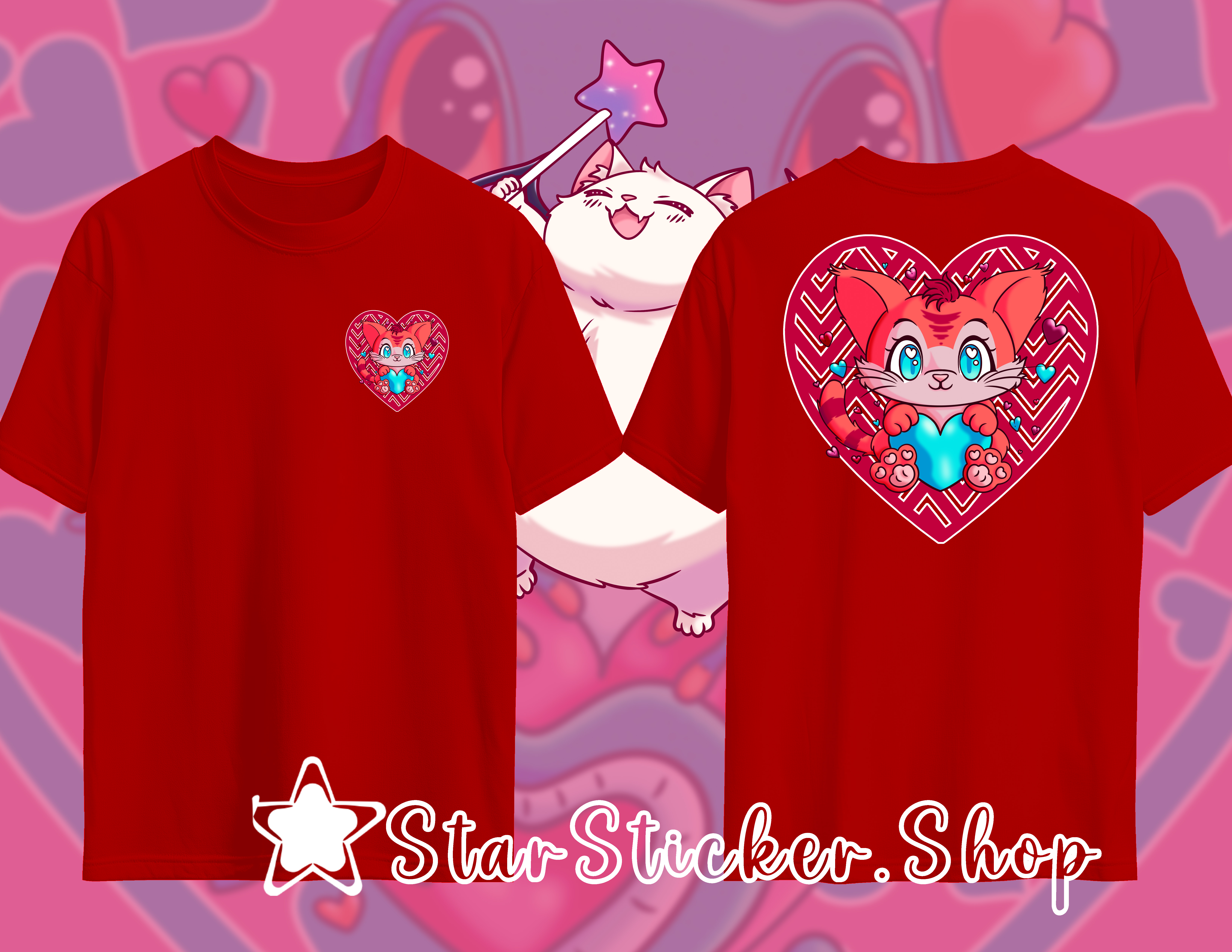 Love Critters Cat Graphic Tee