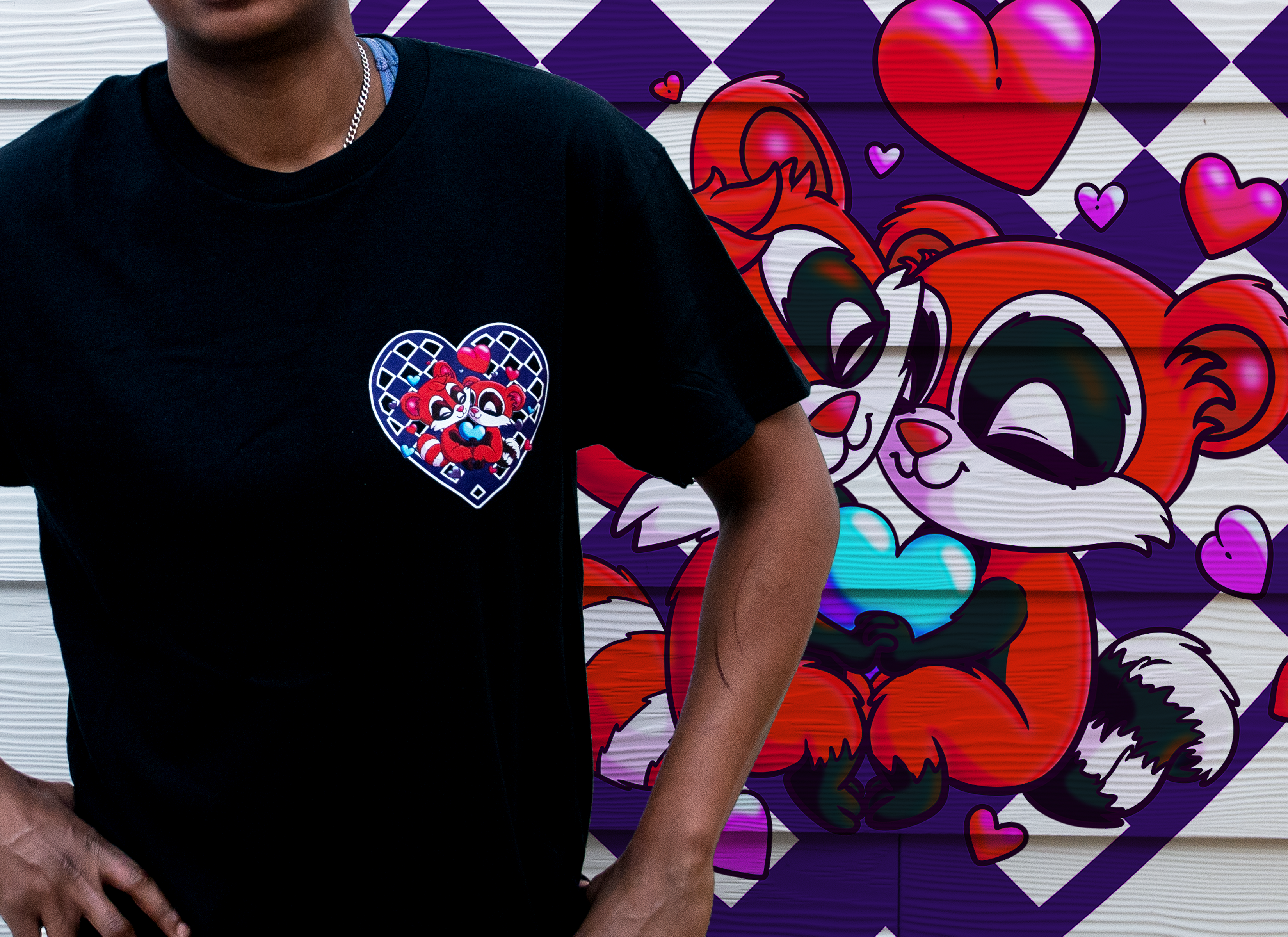 Love Critters Red Panda Graphic Tee