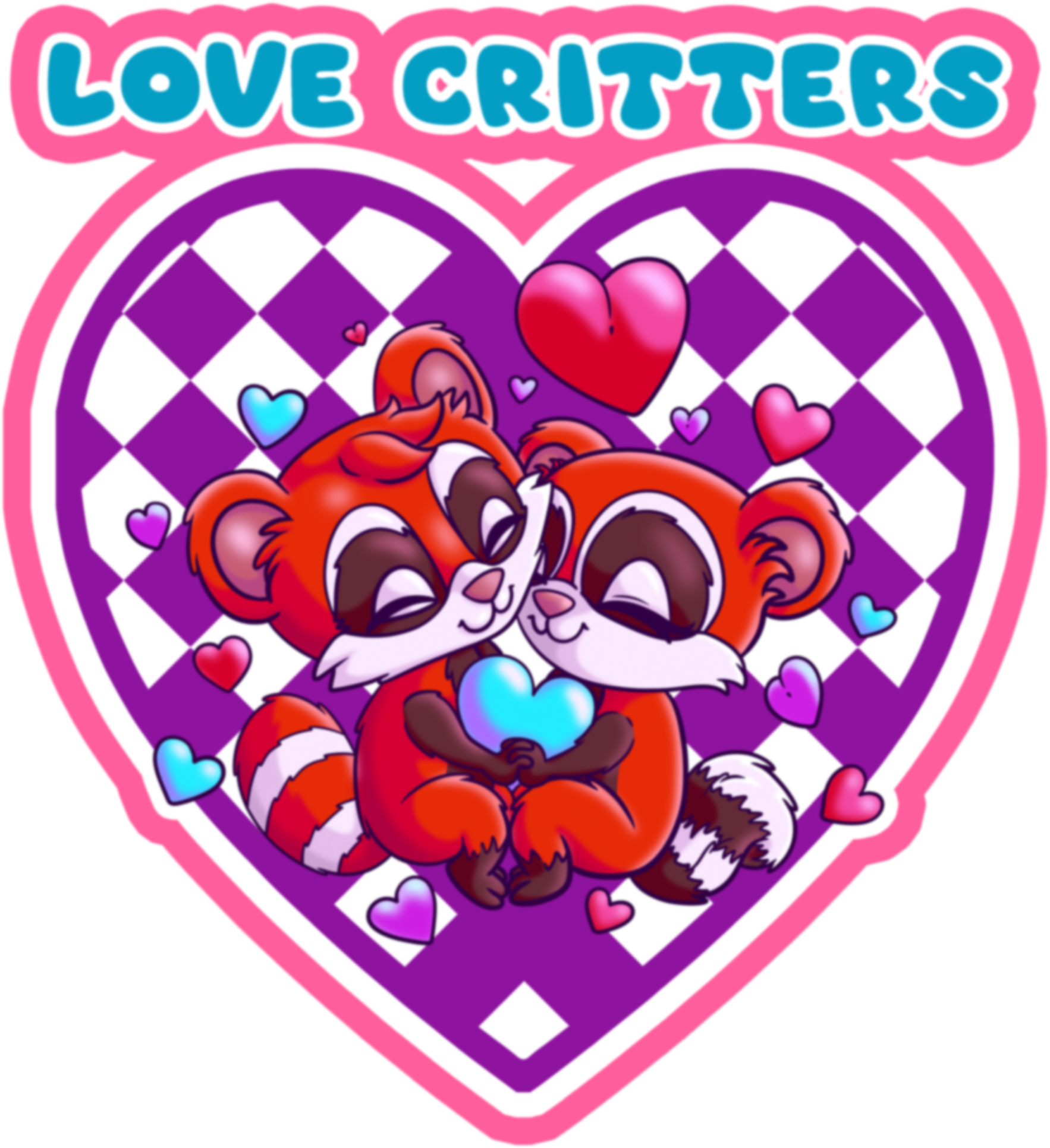 Love Critters Red Panda Sticker