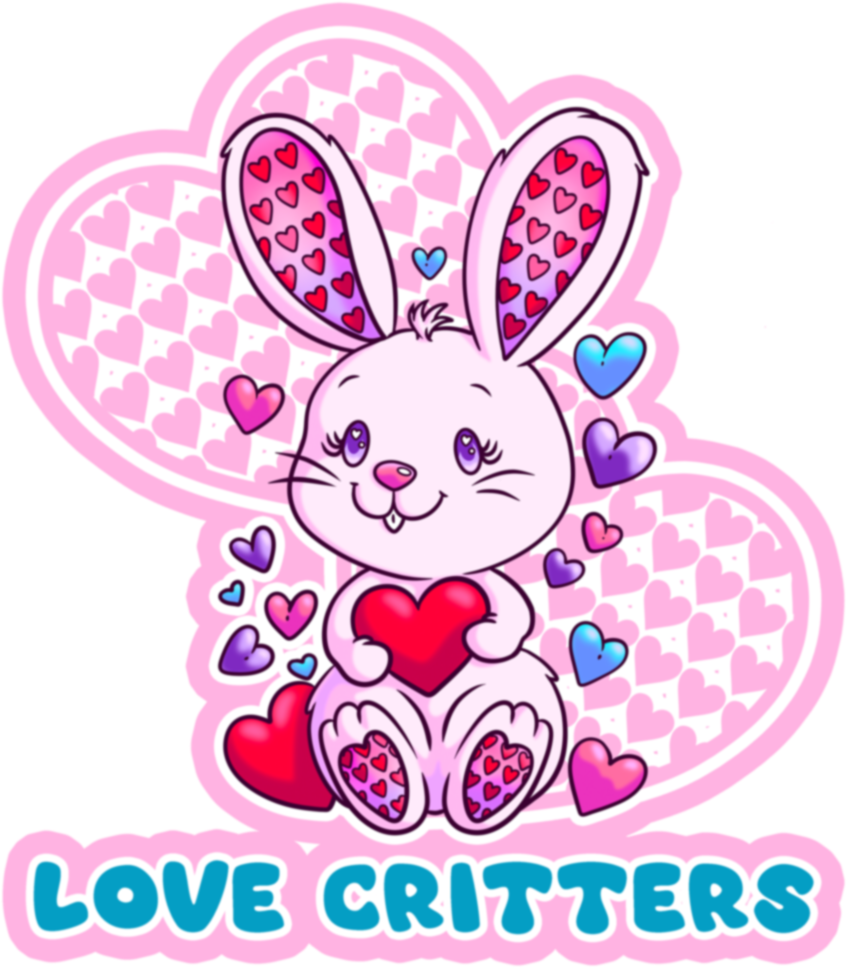 Love Critters Bunny Sticker