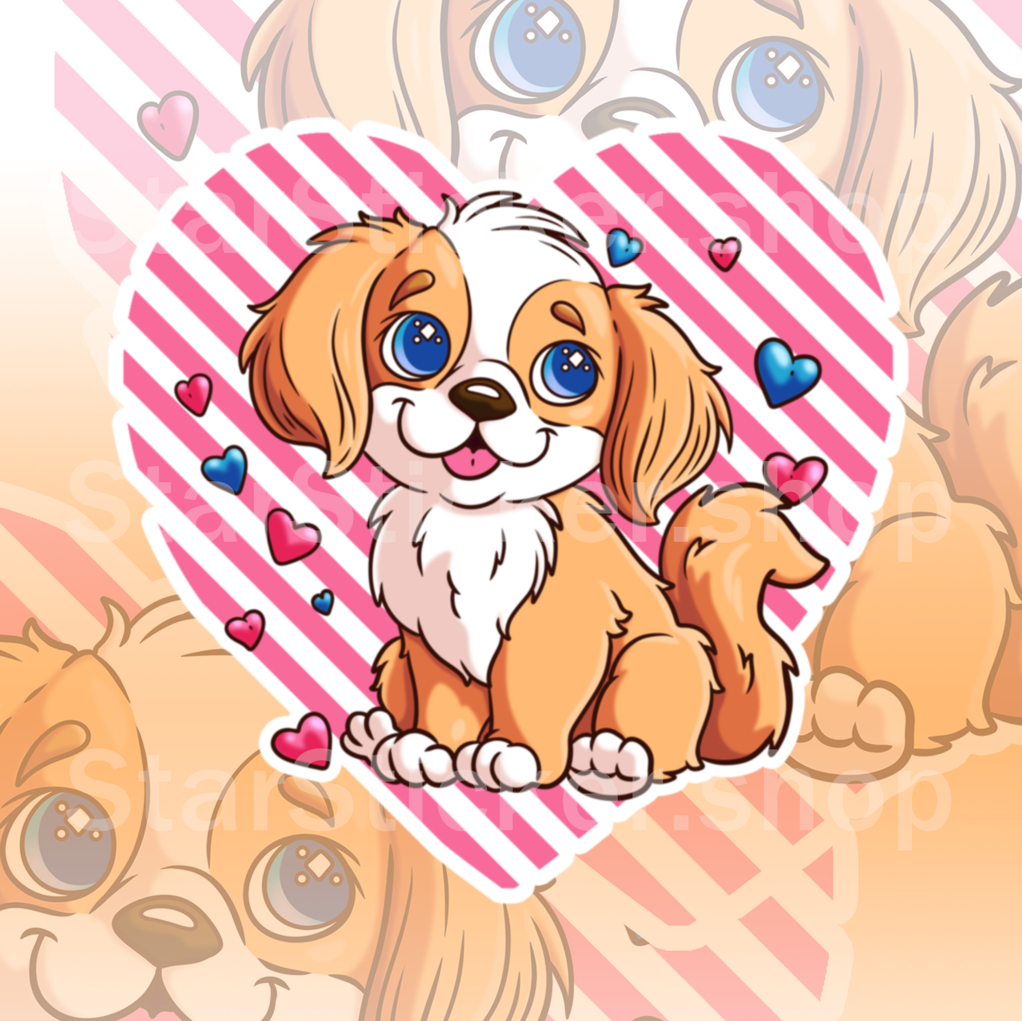 Love Critters puppy Sticker