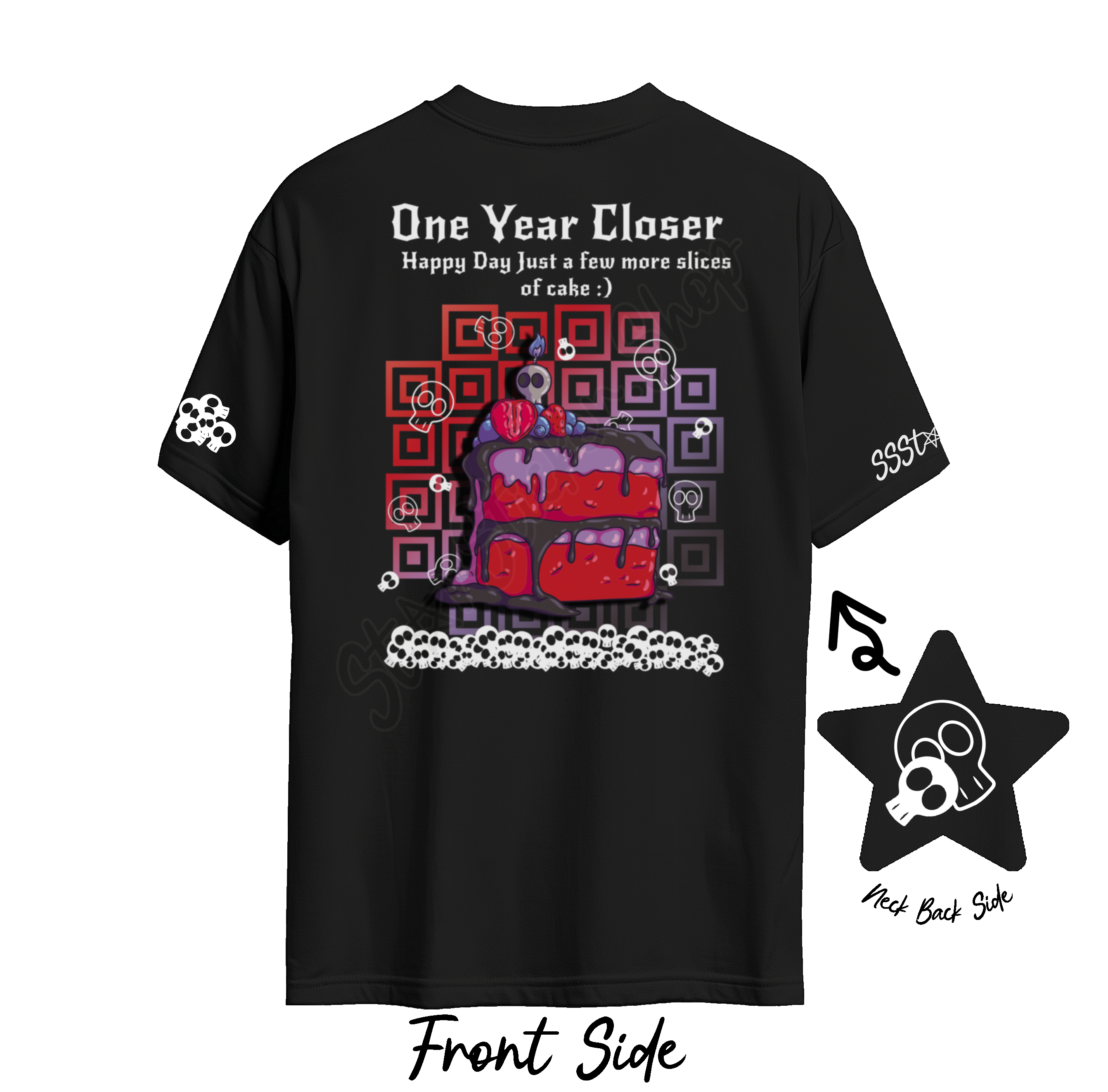 One Year Closer – Death by Cake Tee