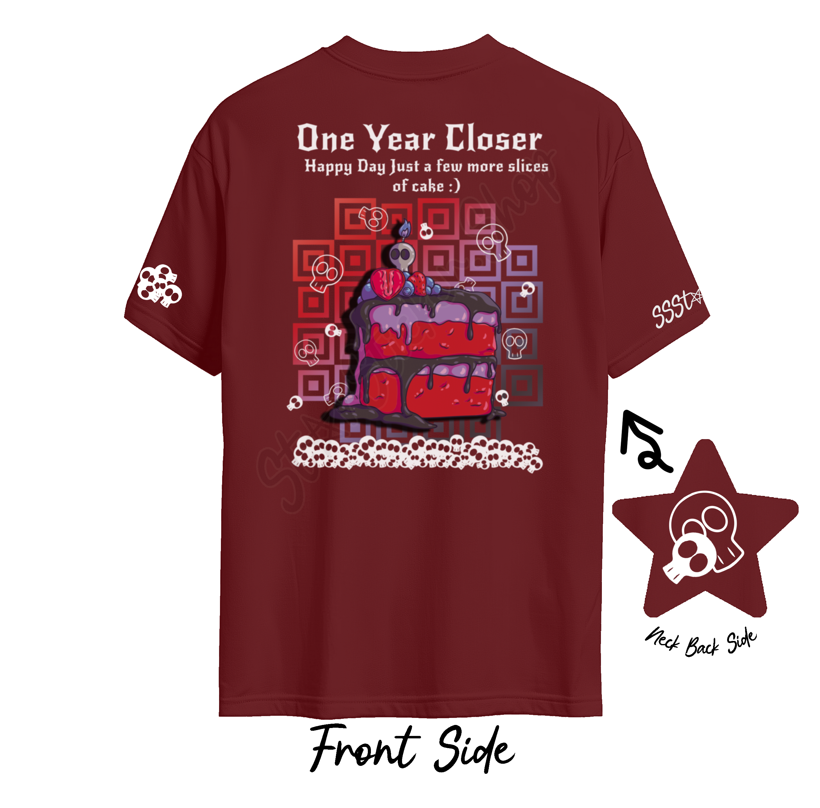 One Year Closer – Death by Cake Tee