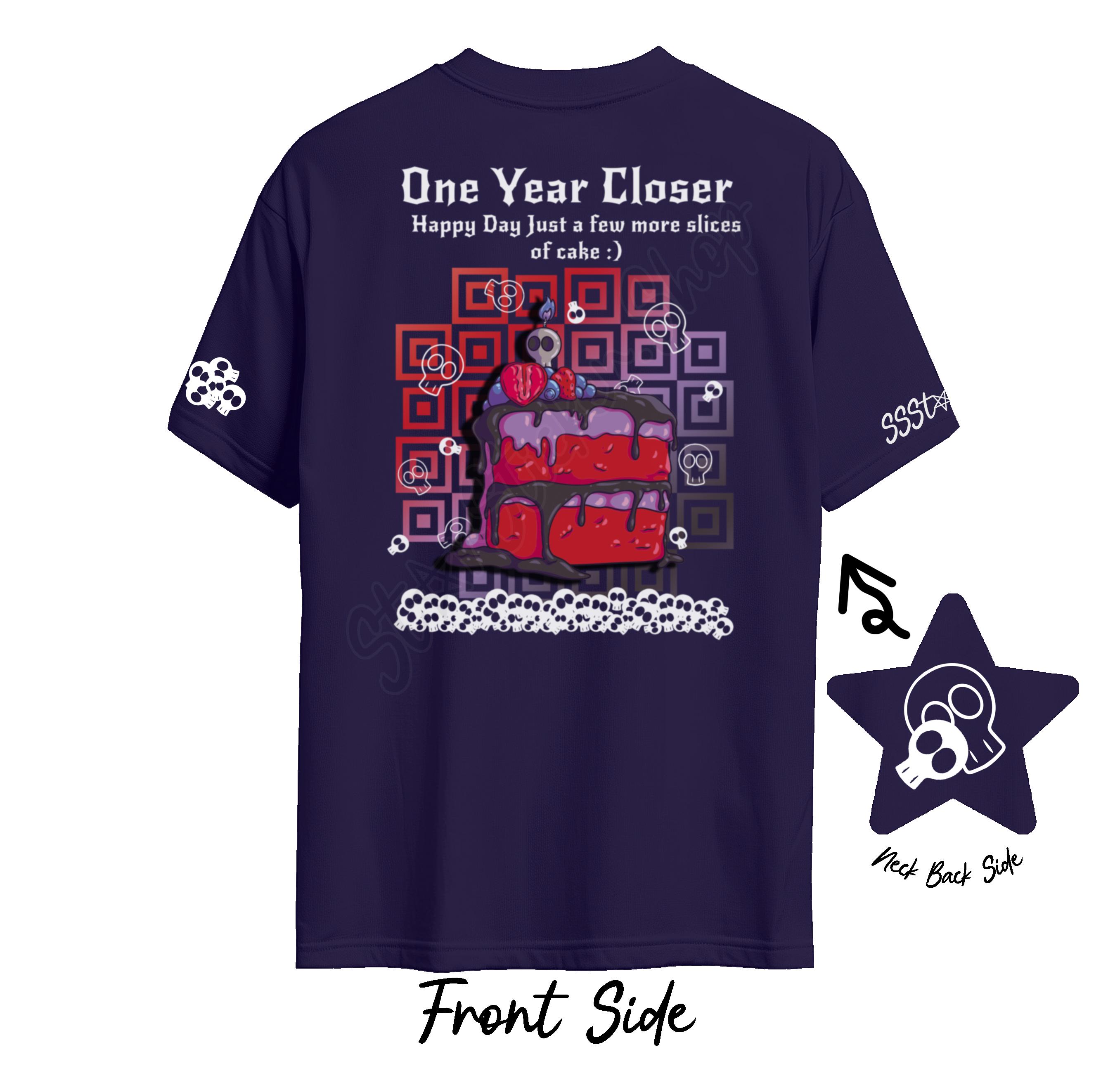 One Year Closer – Death by Cake Tee