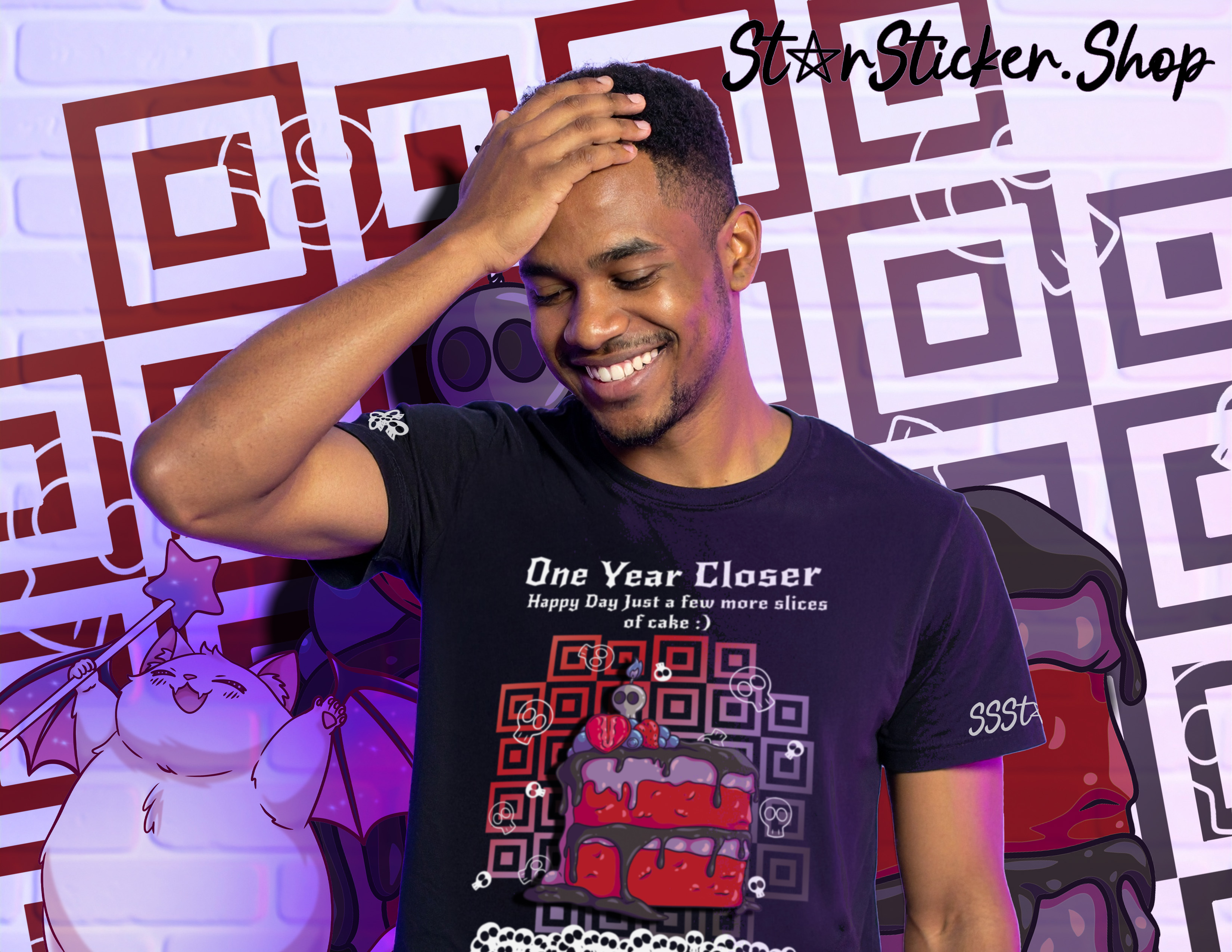 One Year Closer – Death by Cake Tee