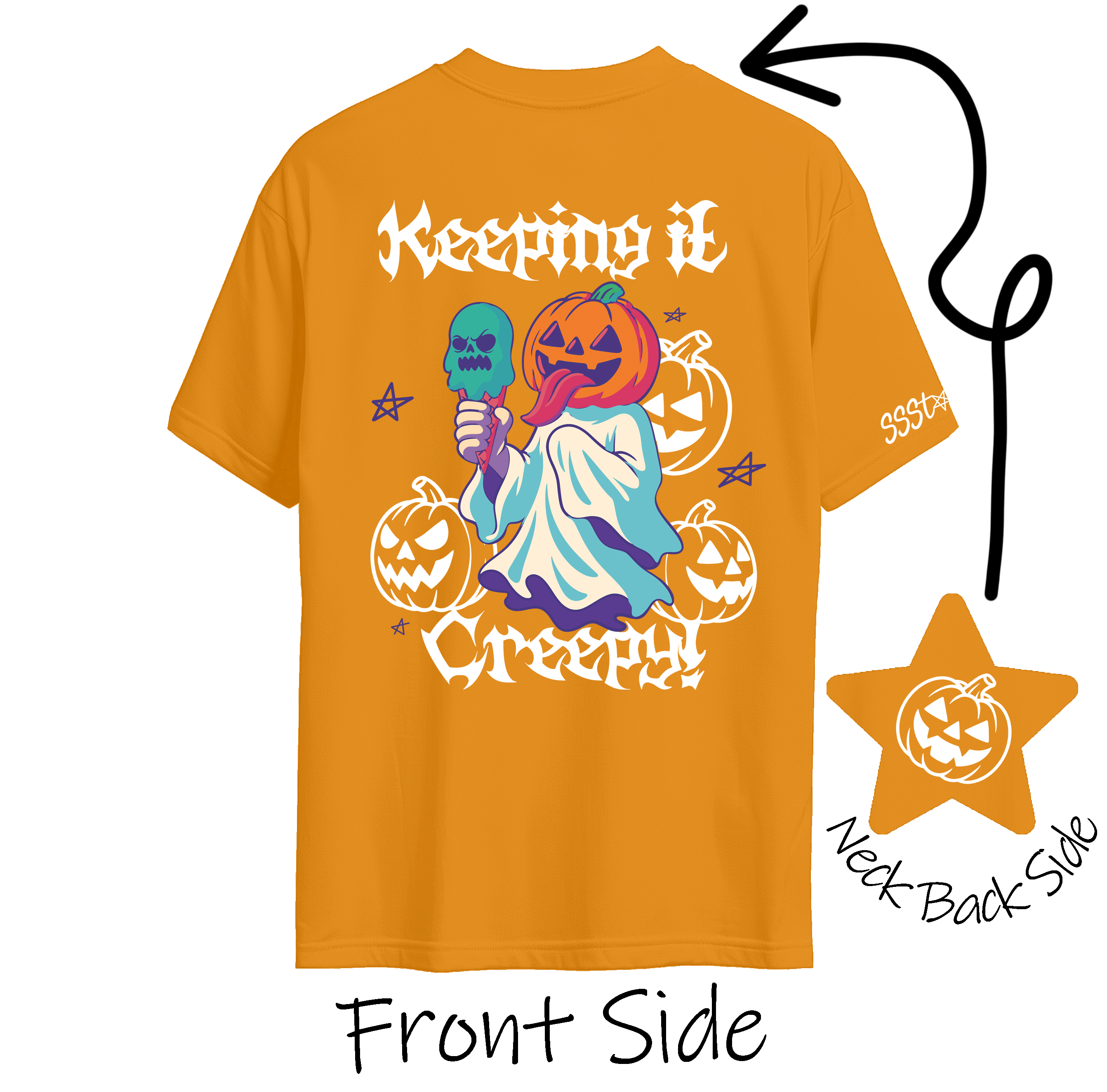 Halloween Jack o lanter Ice cream time Keeping it creepy T shirt