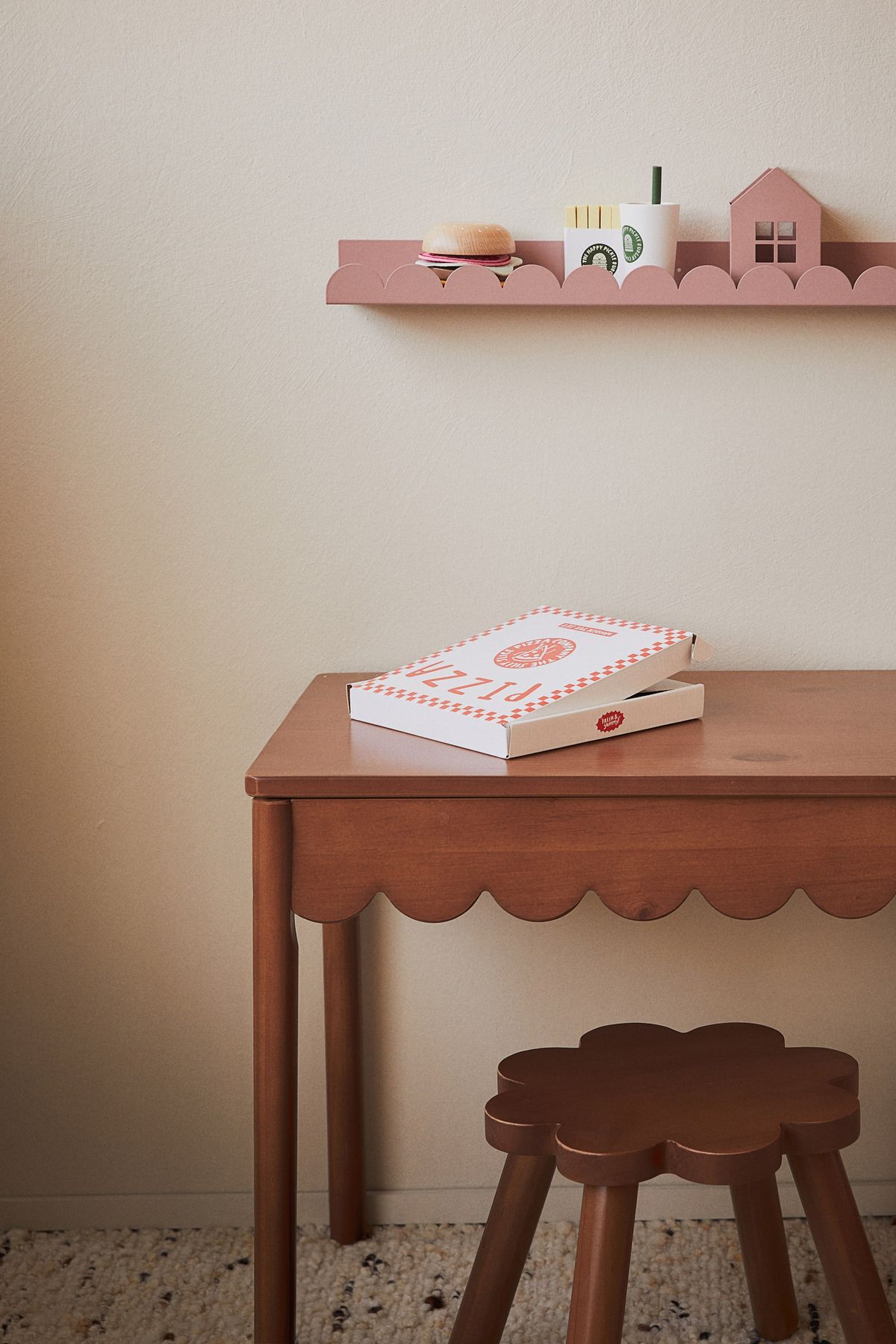 Scalloped Wall Bookshelves