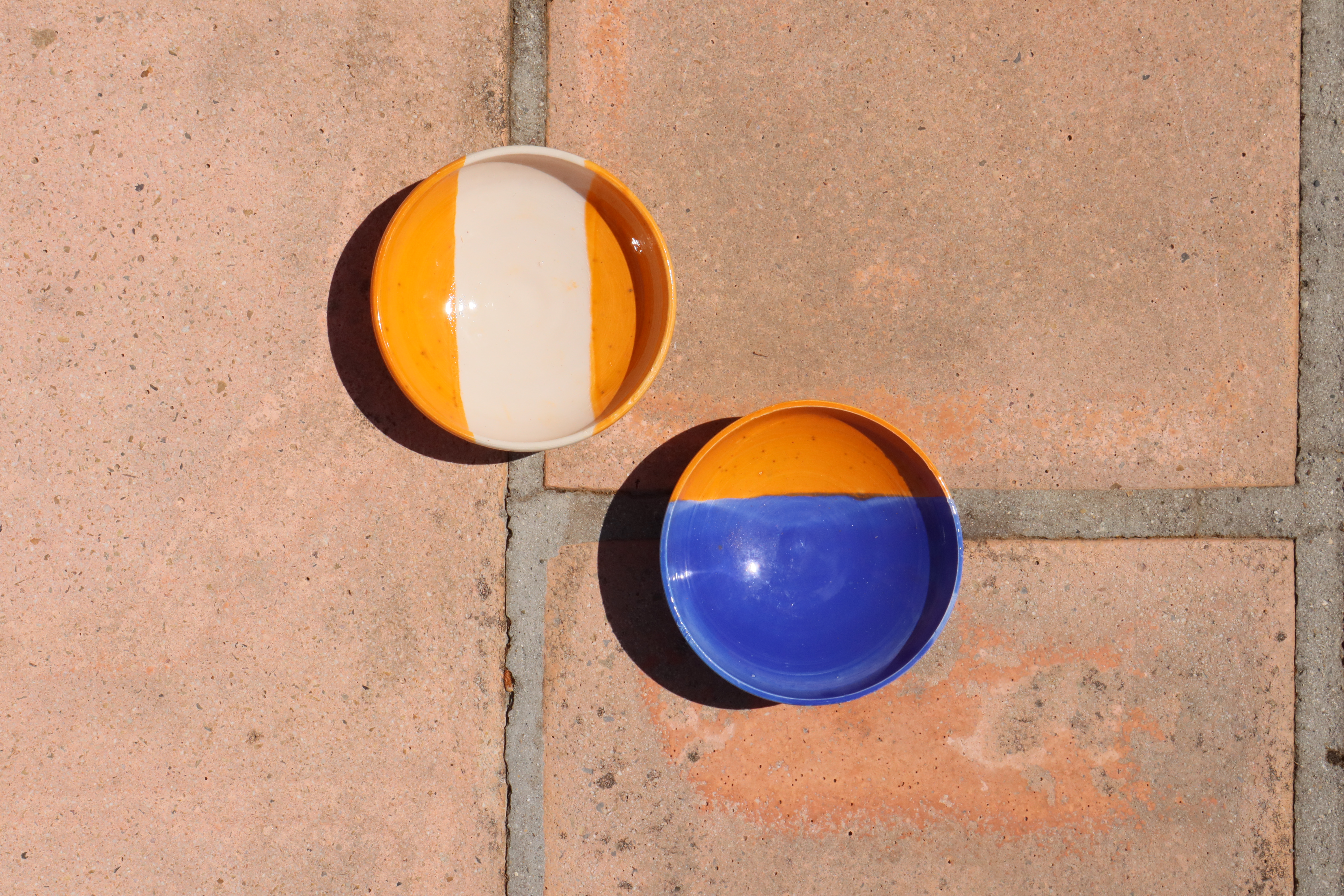 Assiette apéritif rayée