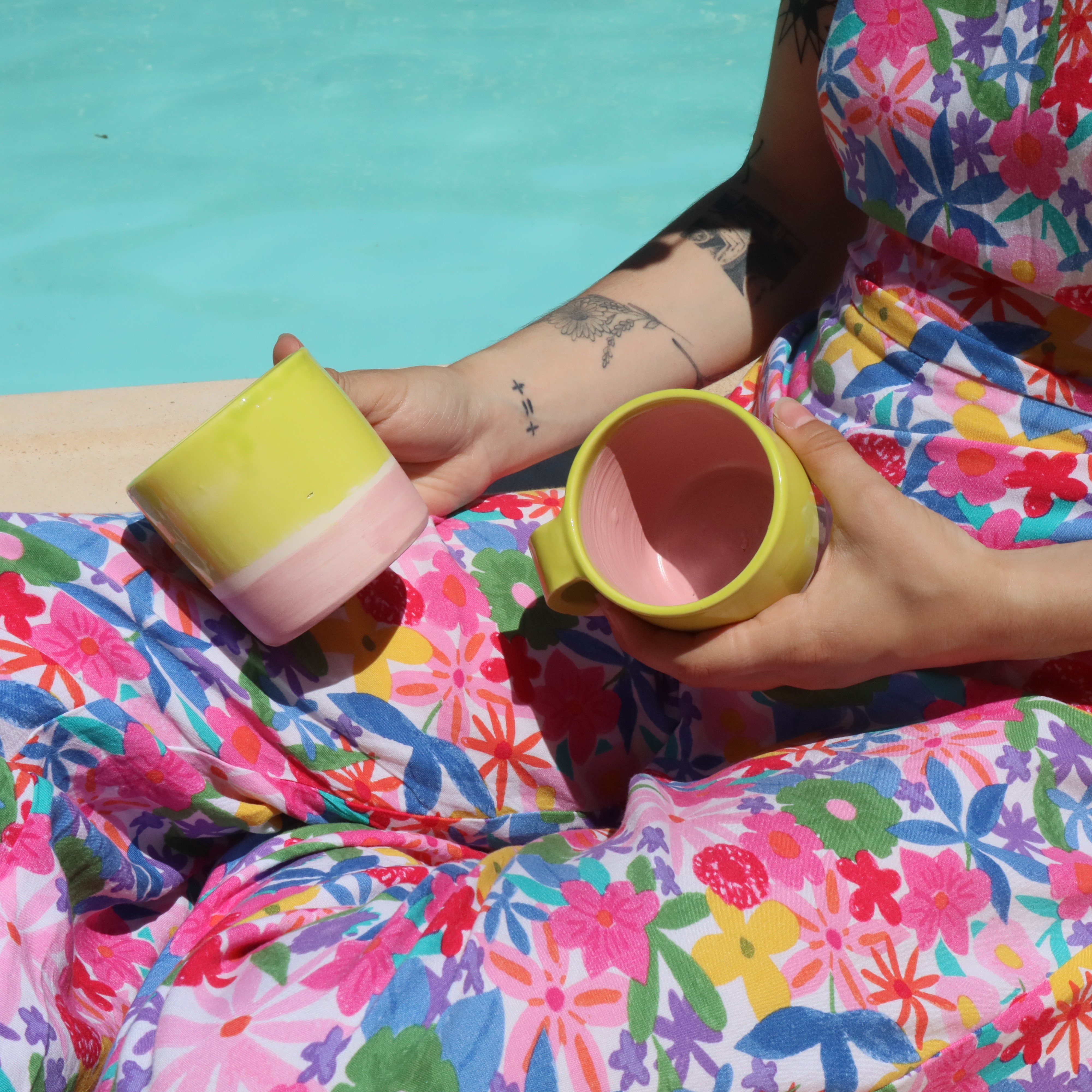 Grande tasse rayée