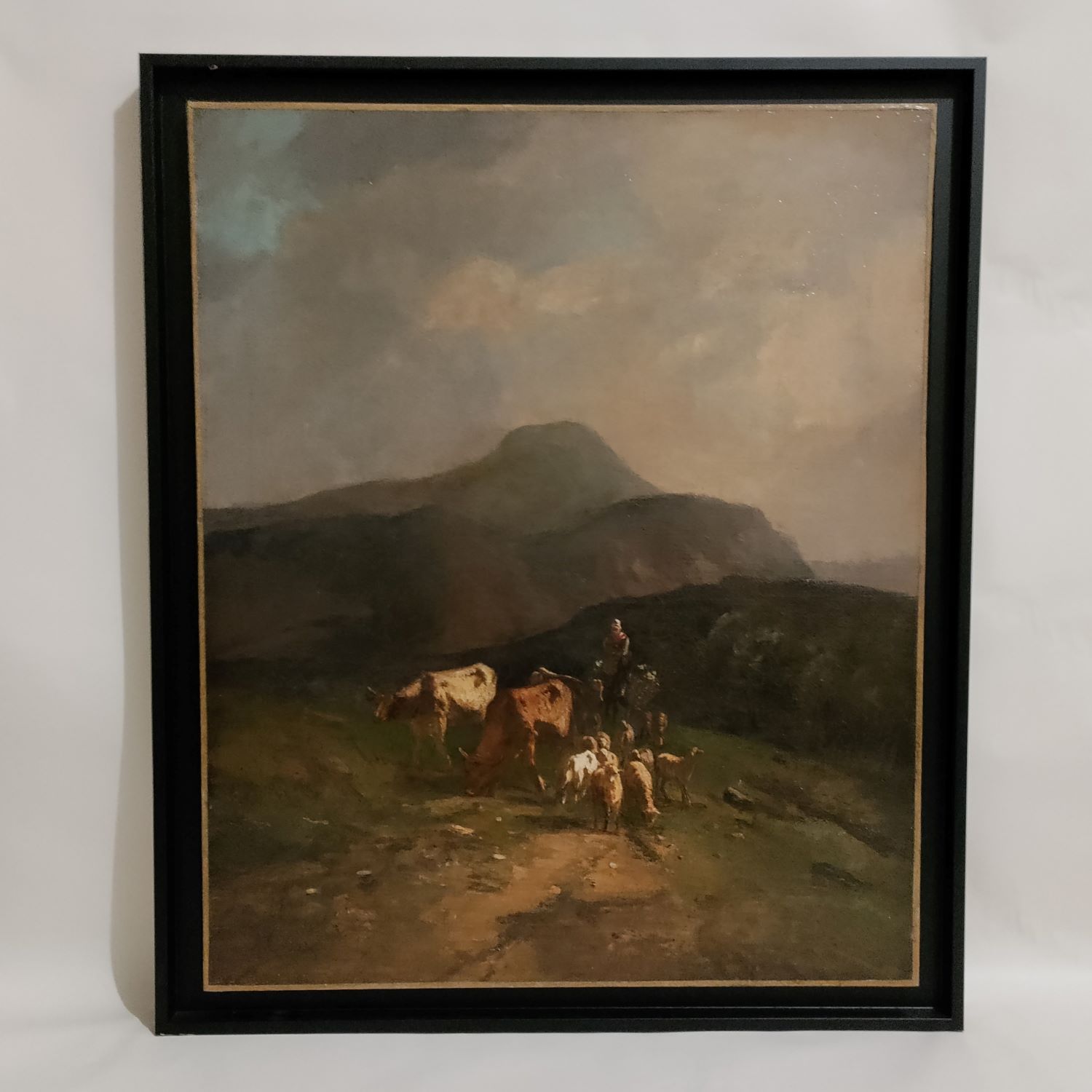Scène pastorale du XIXème d'Antonio Cortes y Aguilar (1827-1908)