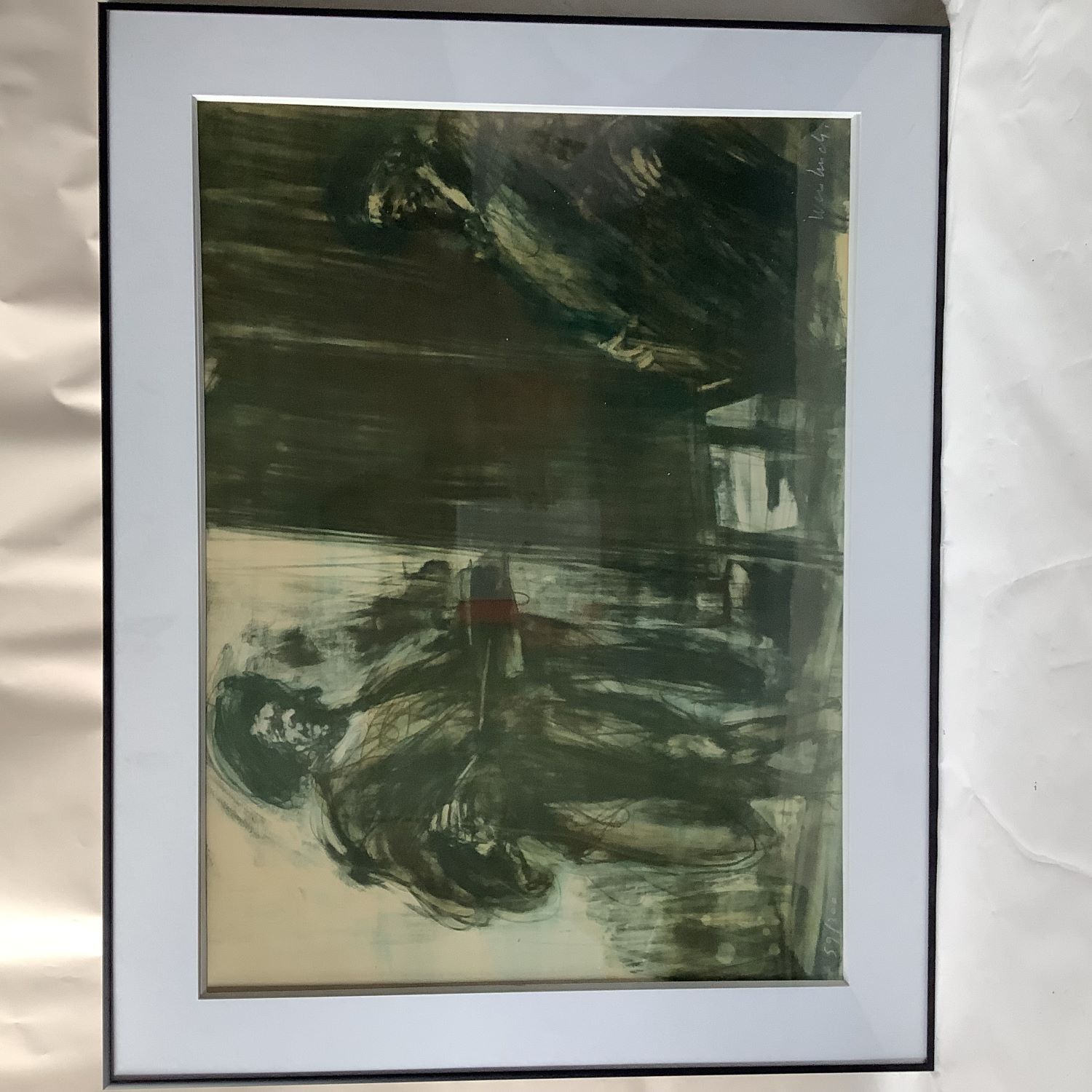 Lithographie de Claude Weisbuch (1927-2014), signée et numérotée 59 sur 300.