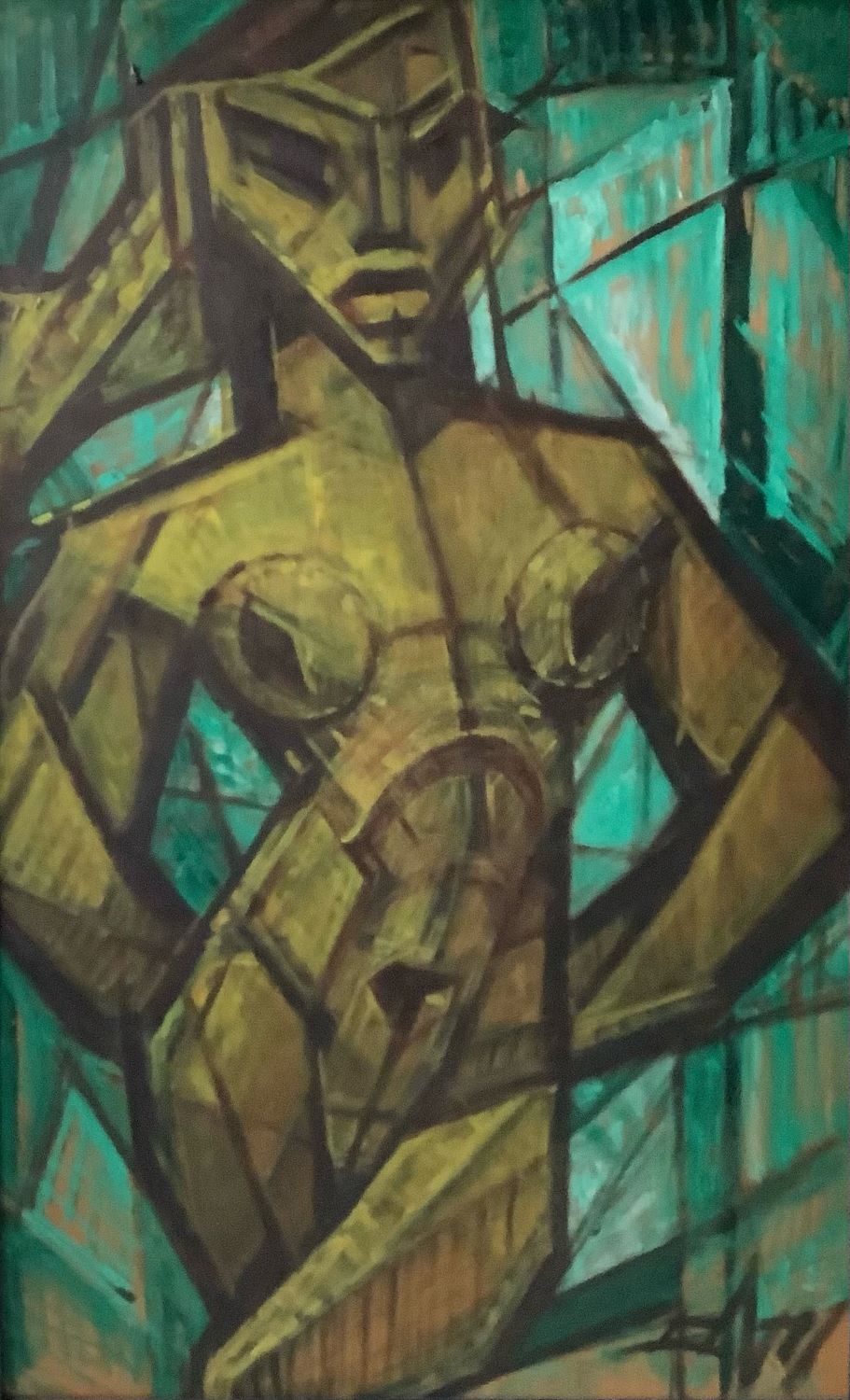 Frédéric Davis (1919-1990). Huile sur panneau. 72 x 116 cm.