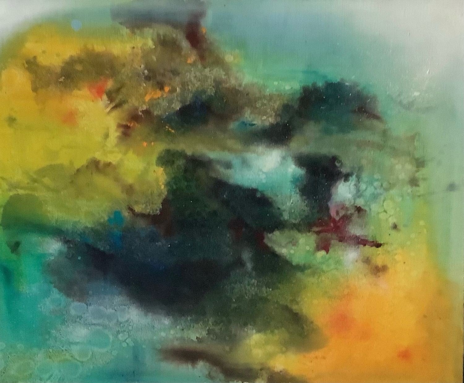 Claire Hamant. Huile sur toile. 50 x 60,5 cm.