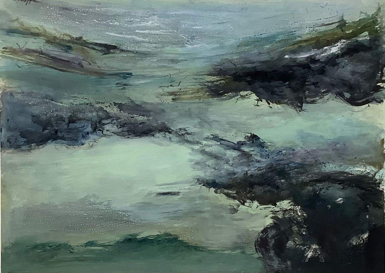 Paysage abstrait, pour un voyage lointain ou intérieur. 