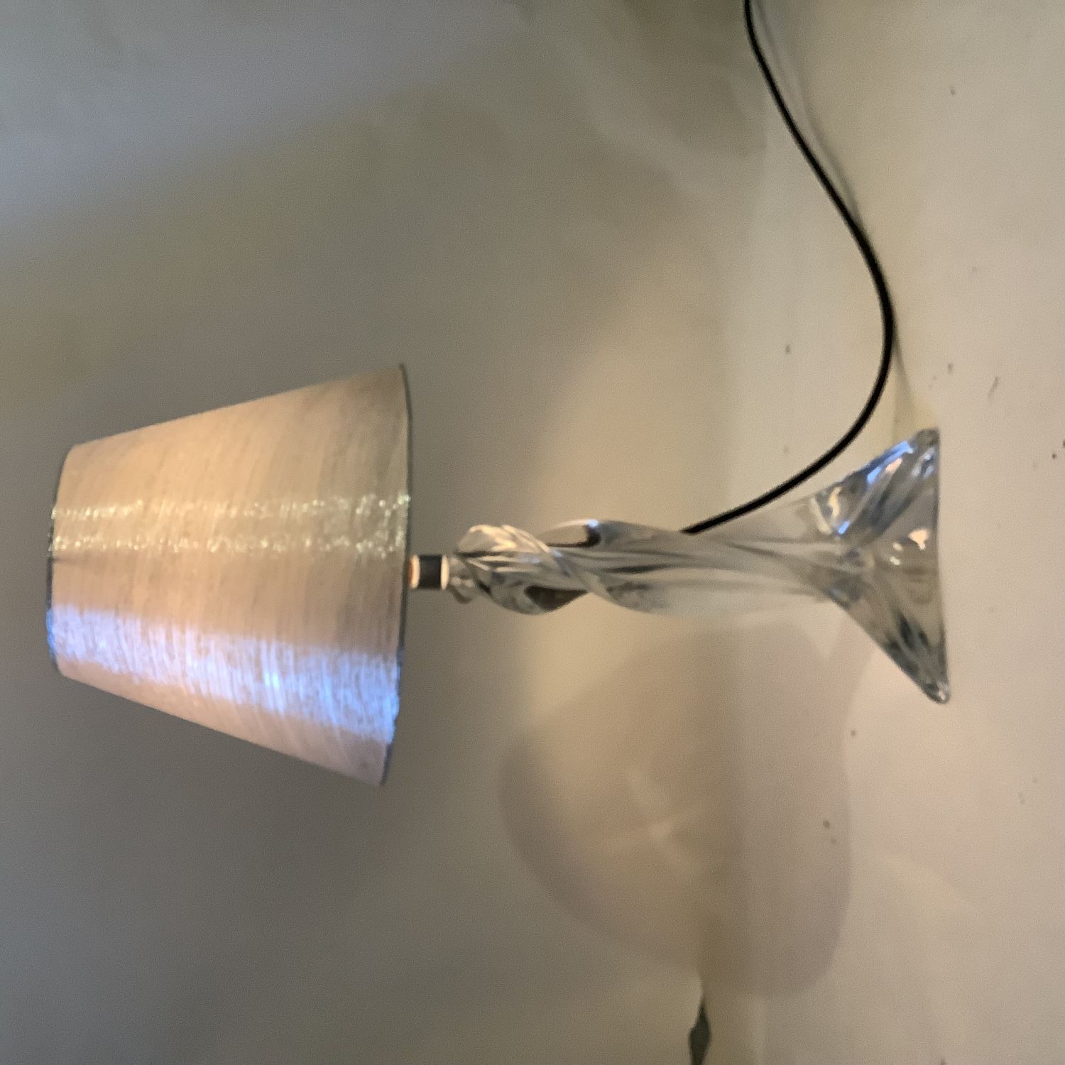Lampe en cristal de Baccarat
