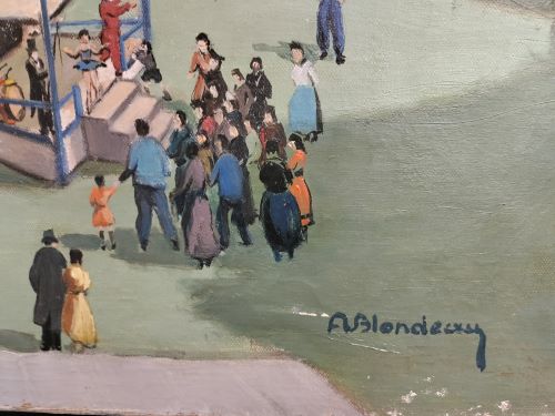 Le cirque, par André Blondeau (1897-1972), peintre voyageur de la première partie du XXeme .