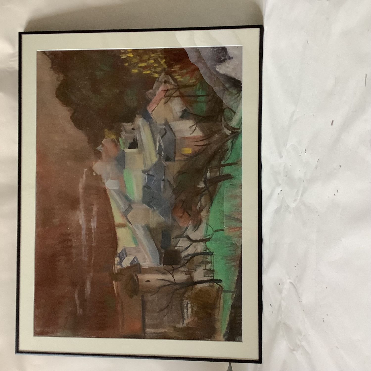 Vue de village de Lionel Vergetas (né en 1912)