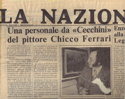 Composition abstraite de Chicco Ferrari (né en 1933)