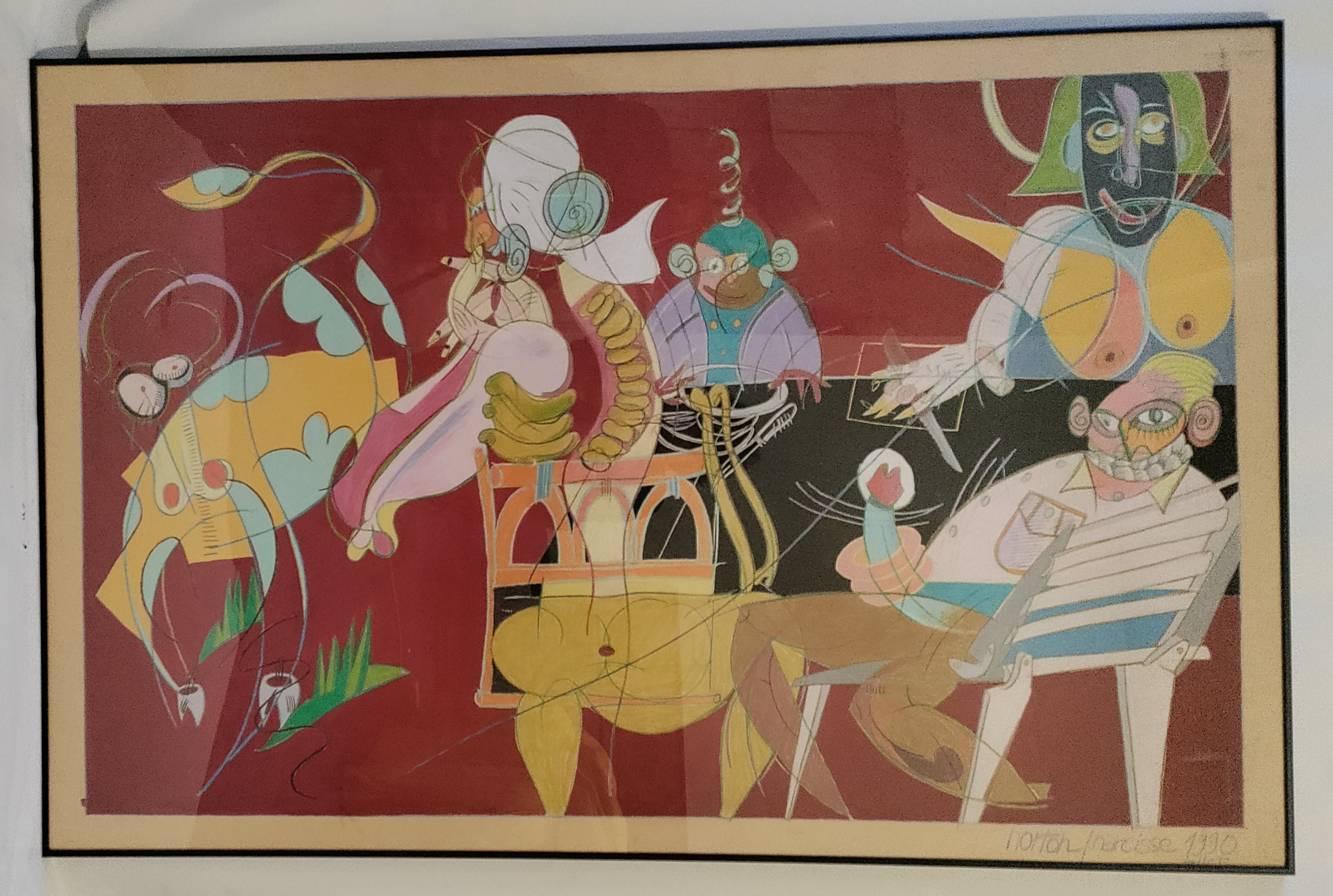 Technique mixte / gouache grand format