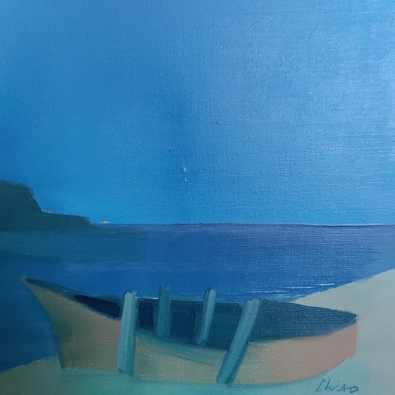 "L'Epave", de Chisa (1939-2021), peintre corse