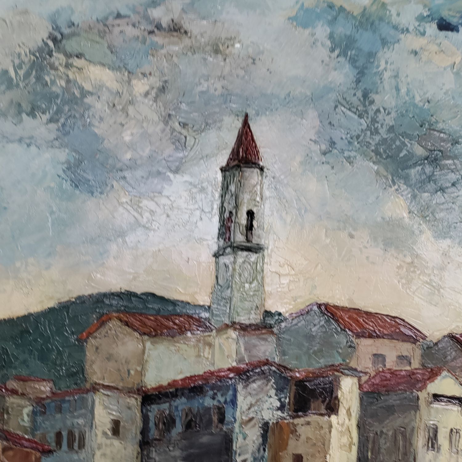 "Vieux village" de Marius Jean Gardon (1914-1990)